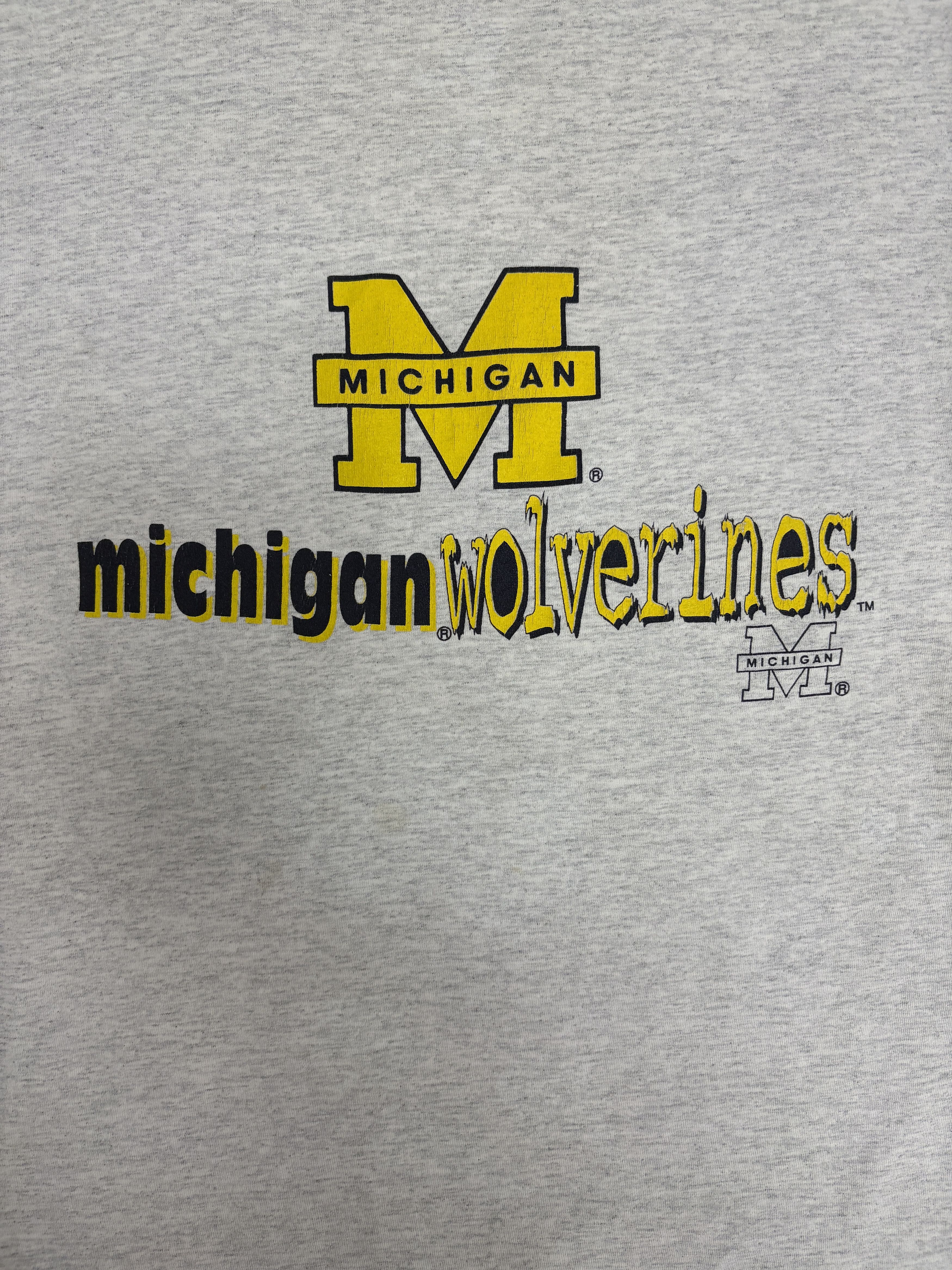 Vintage Michigan Wolverines Vintage Grey T-Shirt Tee Size US XL / EU 56 / 4 - 2 Thumbnail