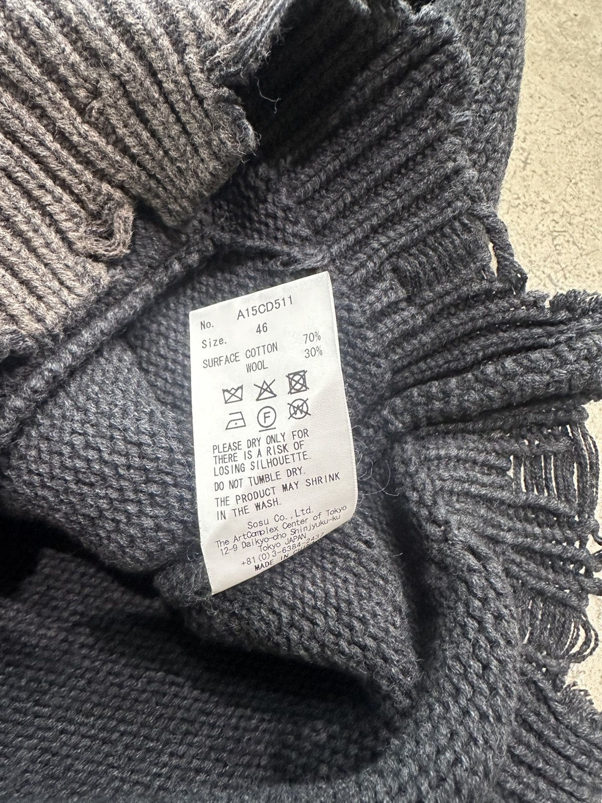 Maison MIHARA YASUHIRO MAISON MIHARA YASUHIRO - Hoose Jacquard Knit Cardigan Black Size US S / EU 44-46 / 1 - 4 Thumbnail