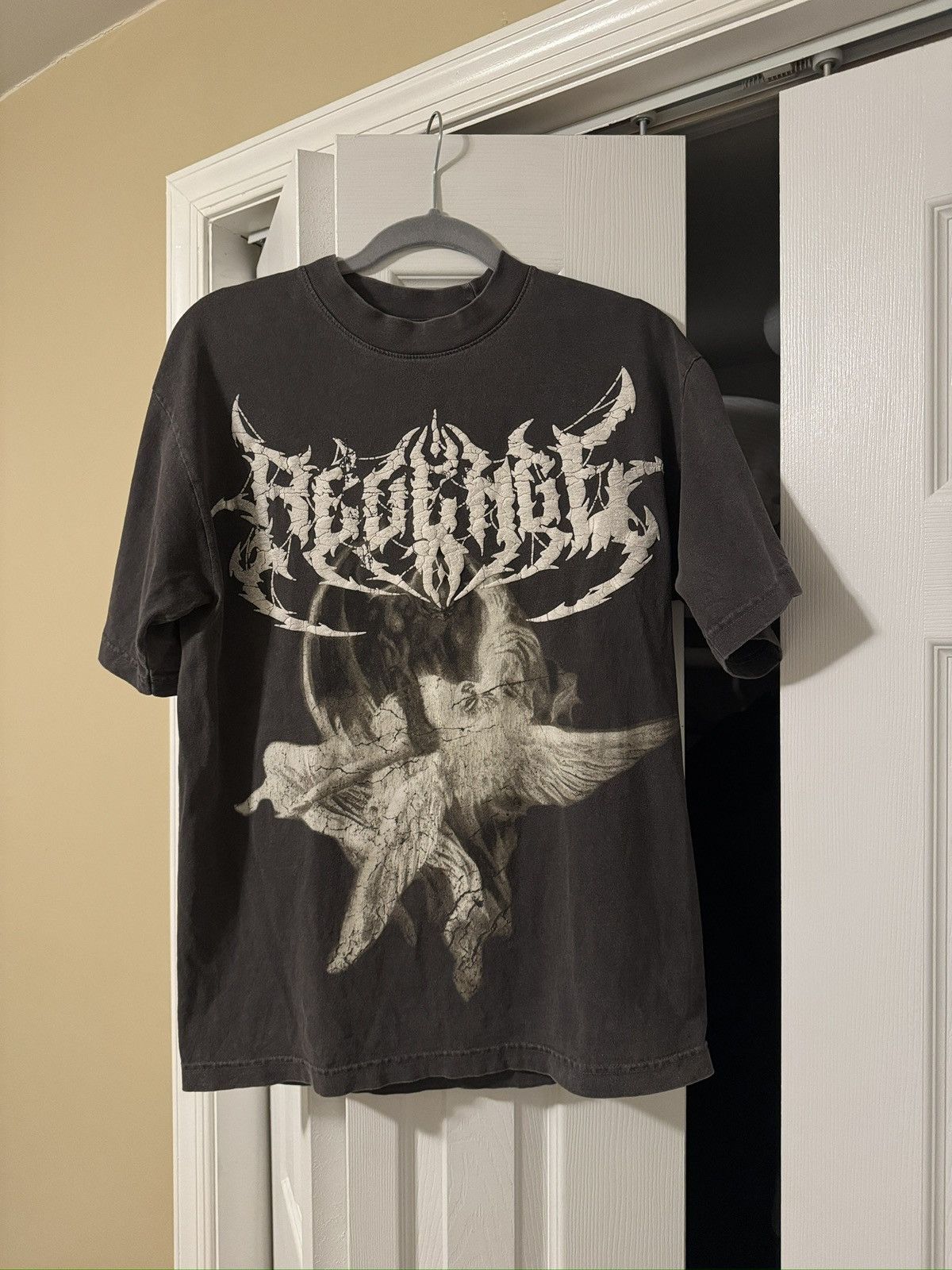 Revenge FALLEN ANGEL TEE VINTAGE BLACK Size US S / EU 44-46 / 1 - 1 Thumbnail
