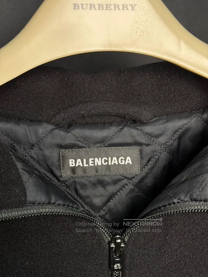 Balenciaga Balenciaga LOGO slogan thick cashmere cotton-padded jacket Size US S / EU 44-46 / 1 - 3 Thumbnail