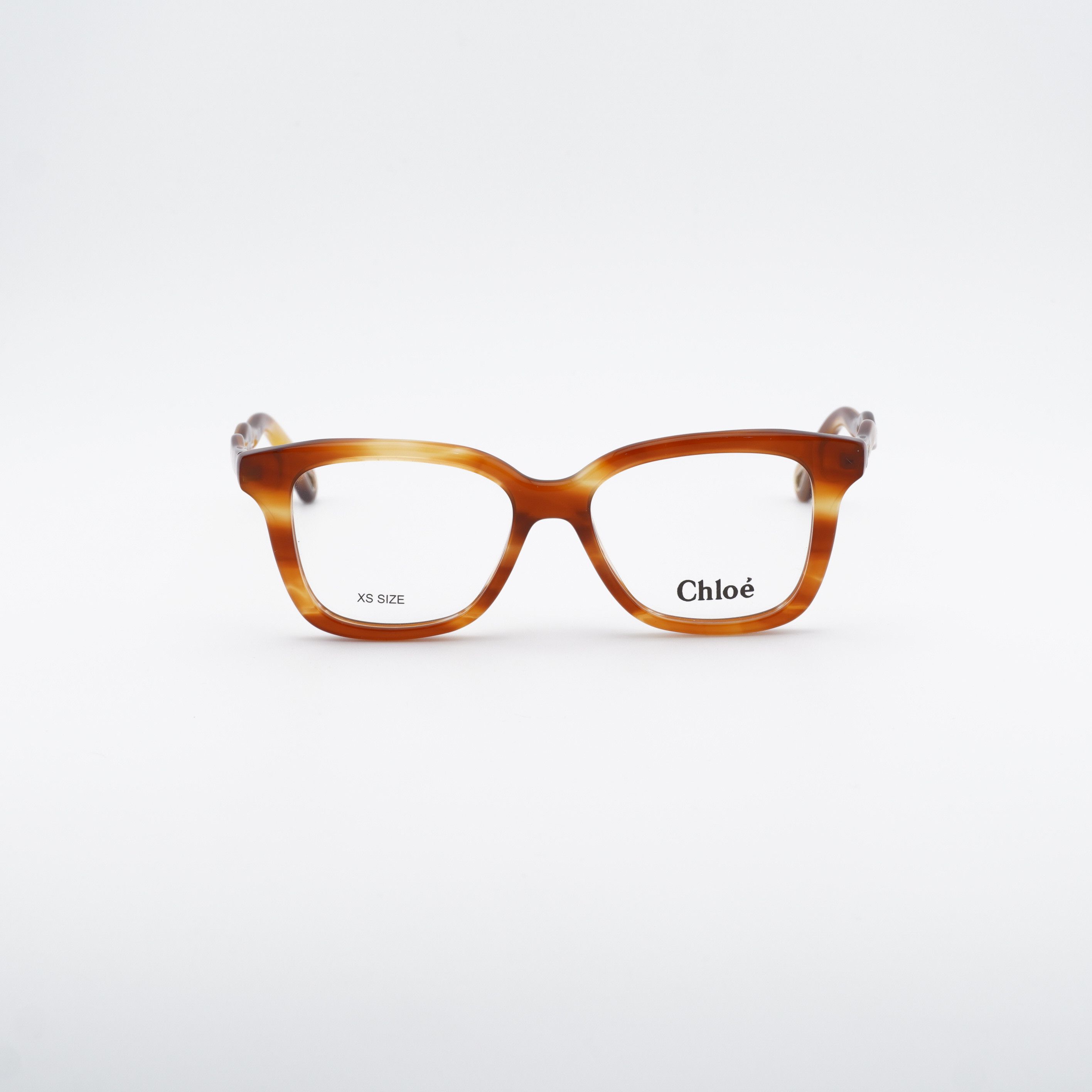 Chloe Chloe CH0090O 002 Eyeglasses Havana 49mm Square Frame Size ONE SIZE - 7 Thumbnail