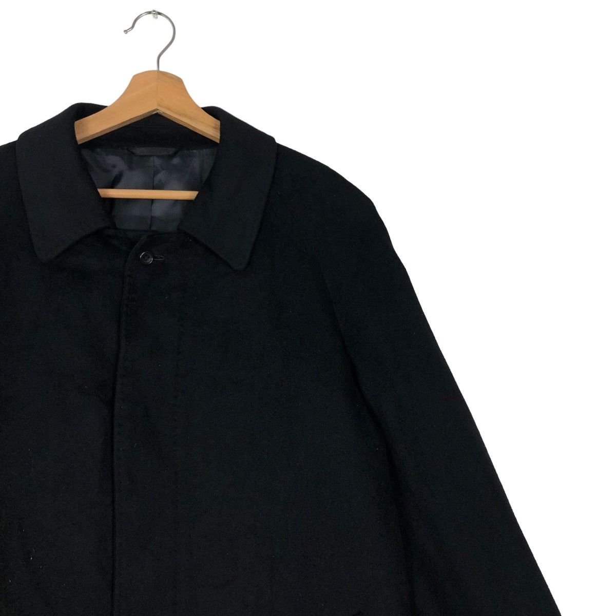 Japanese Brand 🔥Rich Black - Fly Coats Long Jacket Wool Valentino Rudy Size US M / EU 48-50 / 2 - 5 Thumbnail