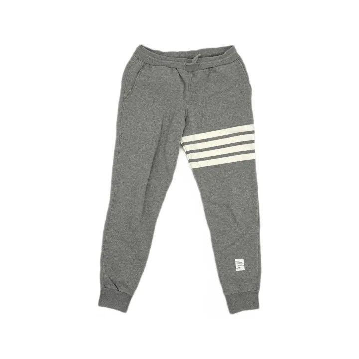 Thom Browne Thom Browne Classic Grey Sweatpants with Stripes -2507 Size 37" - 8 Thumbnail