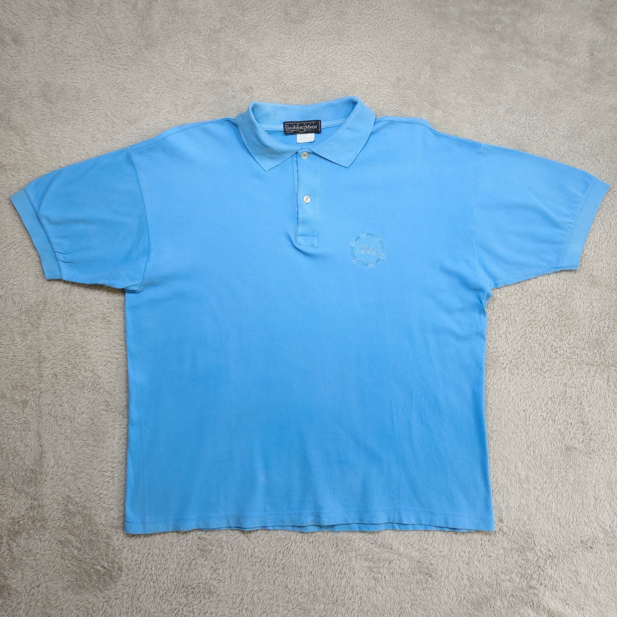 GianMarco Venturi Vintage 90s Gian Marco Venturi Polo Shirt Size US L / EU 52-54 / 3 - 1 Thumbnail