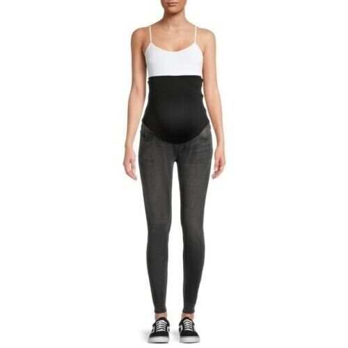 Other Time & Tru Misses XL 5 Pocket Maternity Skinny Jeans with Co Size 32" / US 10 / IT 46 - 2 Thumbnail
