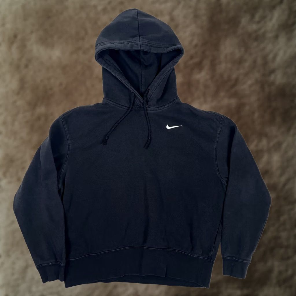Nike Nike Hoodie Women S Black Pullover Sweatshirt Swoosh Logo Athletic Y2K Sportswear Hoodie Pullover Women’s Regular Fit Run Activewear Fall Winter"} Size S / US 4 / IT 40 - 1 Thumbnail