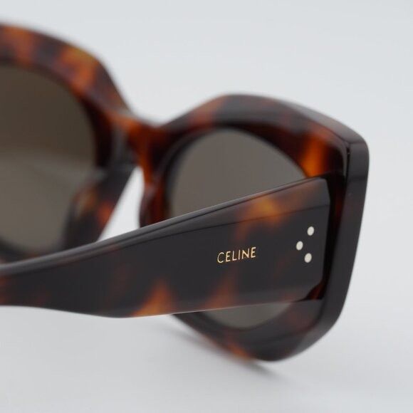 Celine Celine CL40277I 53E Sunglasses Havana Cat Eye Frame, Brown Size ONE SIZE - 5 Thumbnail