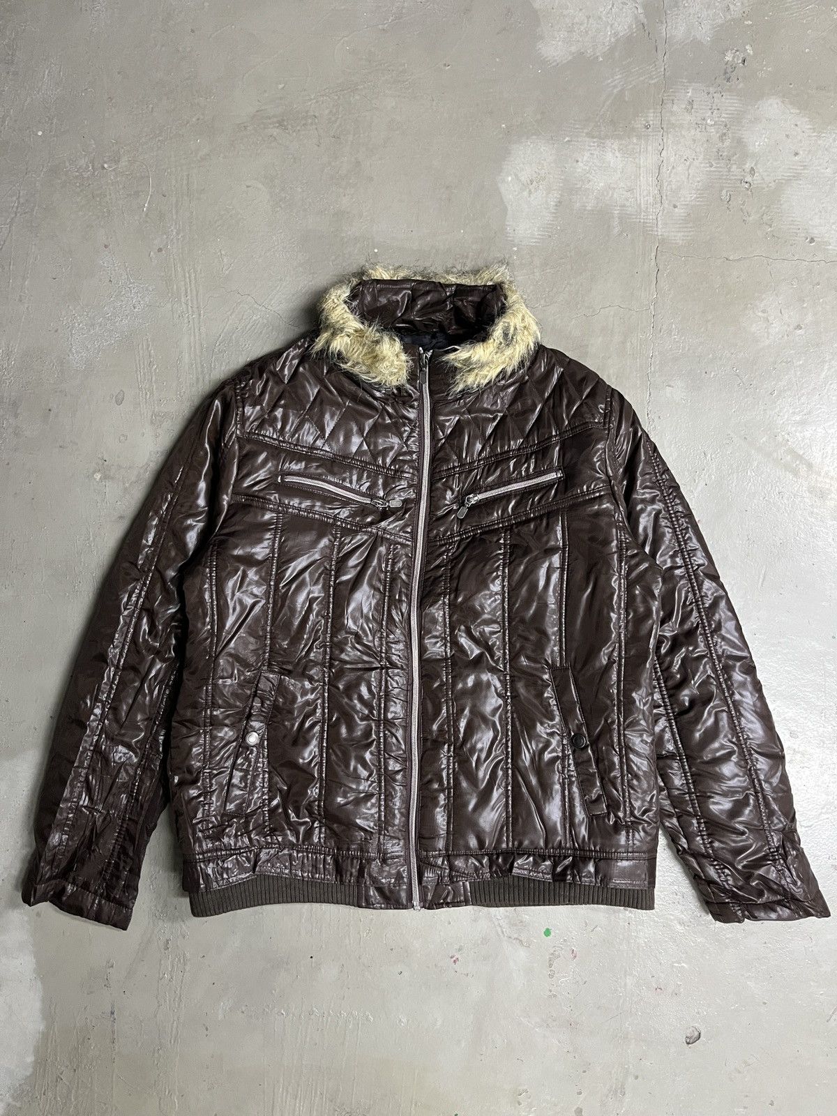 If Six Was Nine Vkei Apocalypse 2000's Spinash Faux Fur Jacket Size US M / EU 48-50 / 2 - 1 Thumbnail