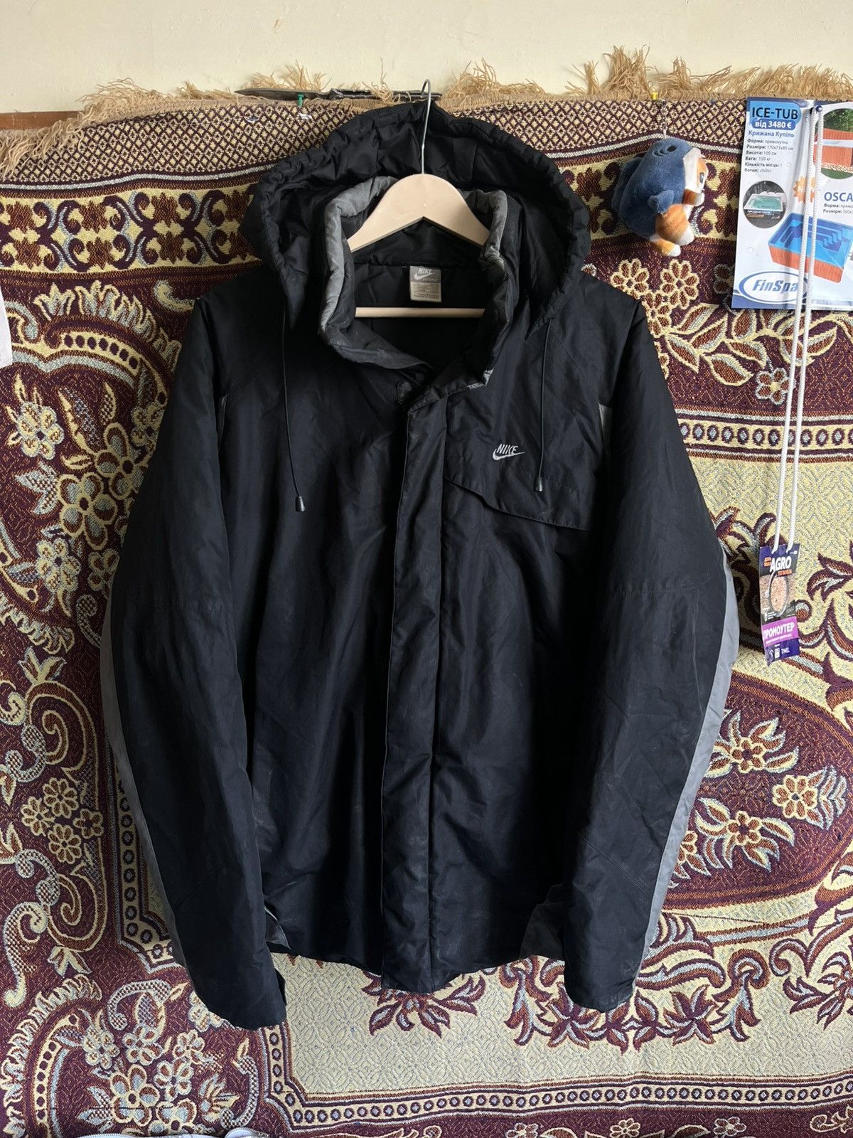 Nike 🖤 VINTAGE NIKE SWOOSH TECH PARKA – ARCHIVE STREETWEAR Y2K Size US XL / EU 56 / 4 - 1 Thumbnail