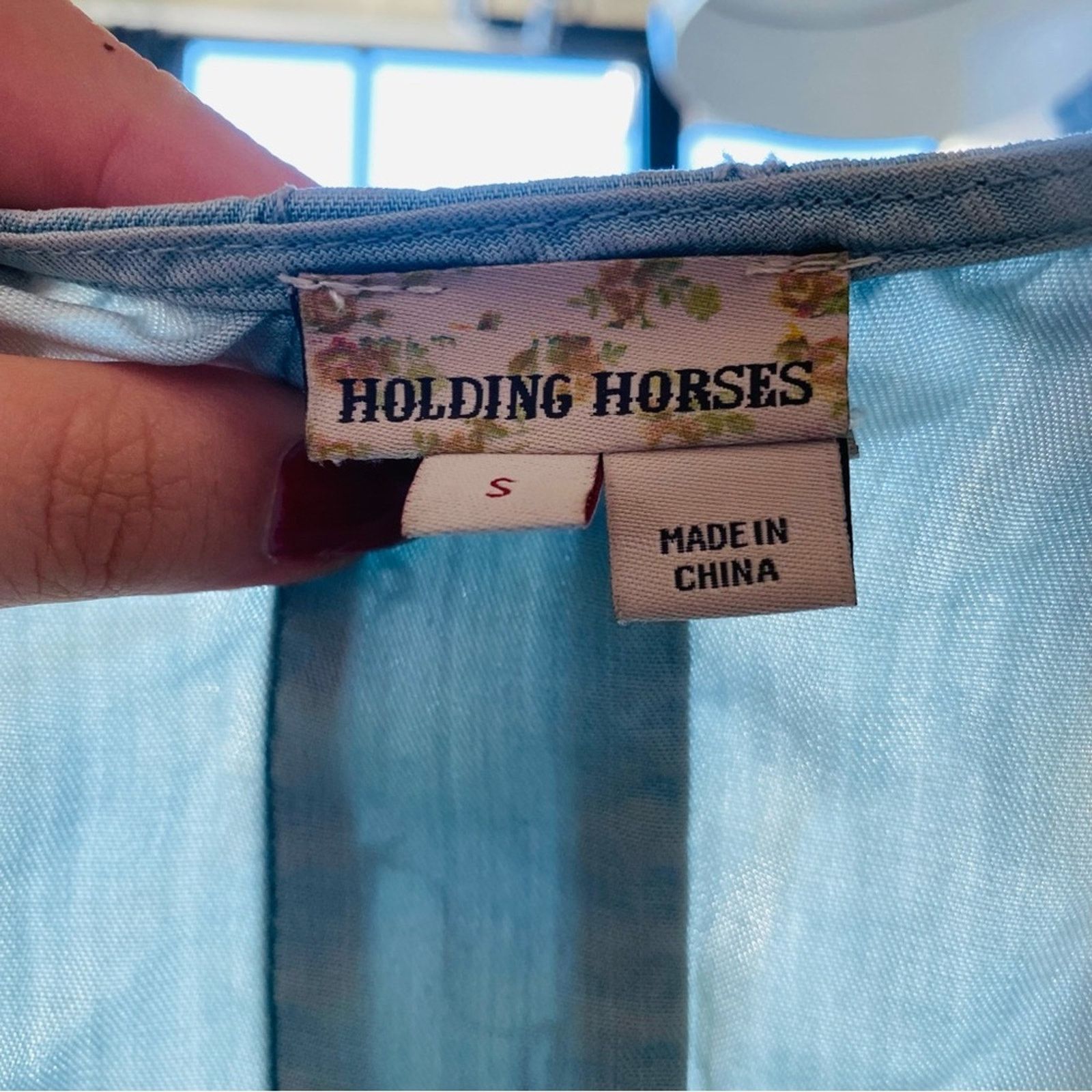 Anthropologie ANTHROPOLOGIE Blue Chambray Ombre Denim Tee Shirt Blouse Top Size S / US 4 / IT 40 - 6 Thumbnail