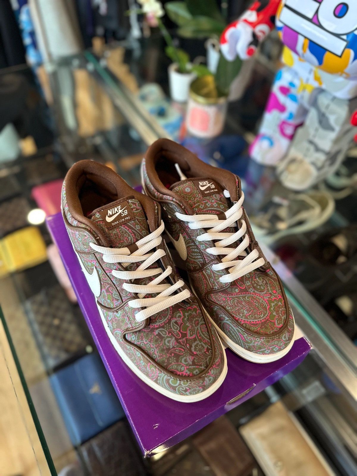 Nike SB SB Dunk Low Paisley Brown DS OG Size 14 Size US 14 / EU 47 - 2 Thumbnail