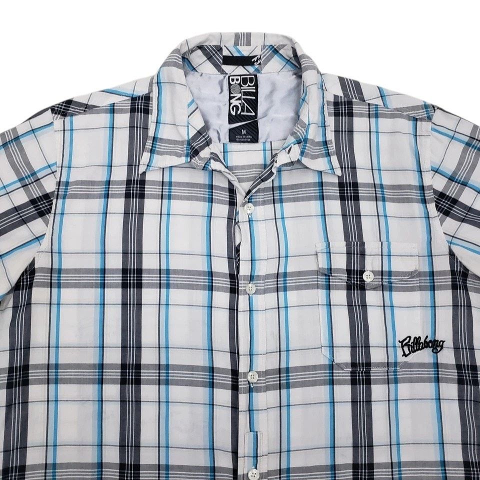 Billabong Billabong Shirt Embroidered Logo Short Sleeve Plaid Check Size US M / EU 48-50 / 2 - 4 Thumbnail