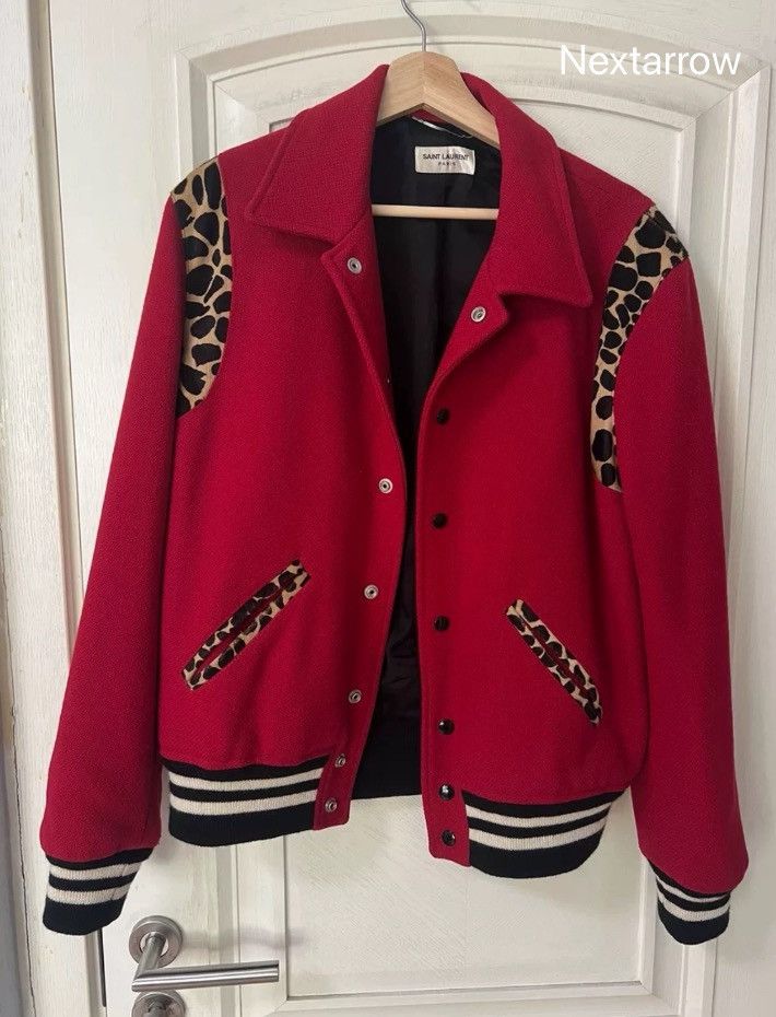 Saint Laurent Paris × Yves Saint Laurent Saint Laurent red leopard print jacket2410-Nextarrow Size US M / EU 48-50 / 2 - 1 Thumbnail