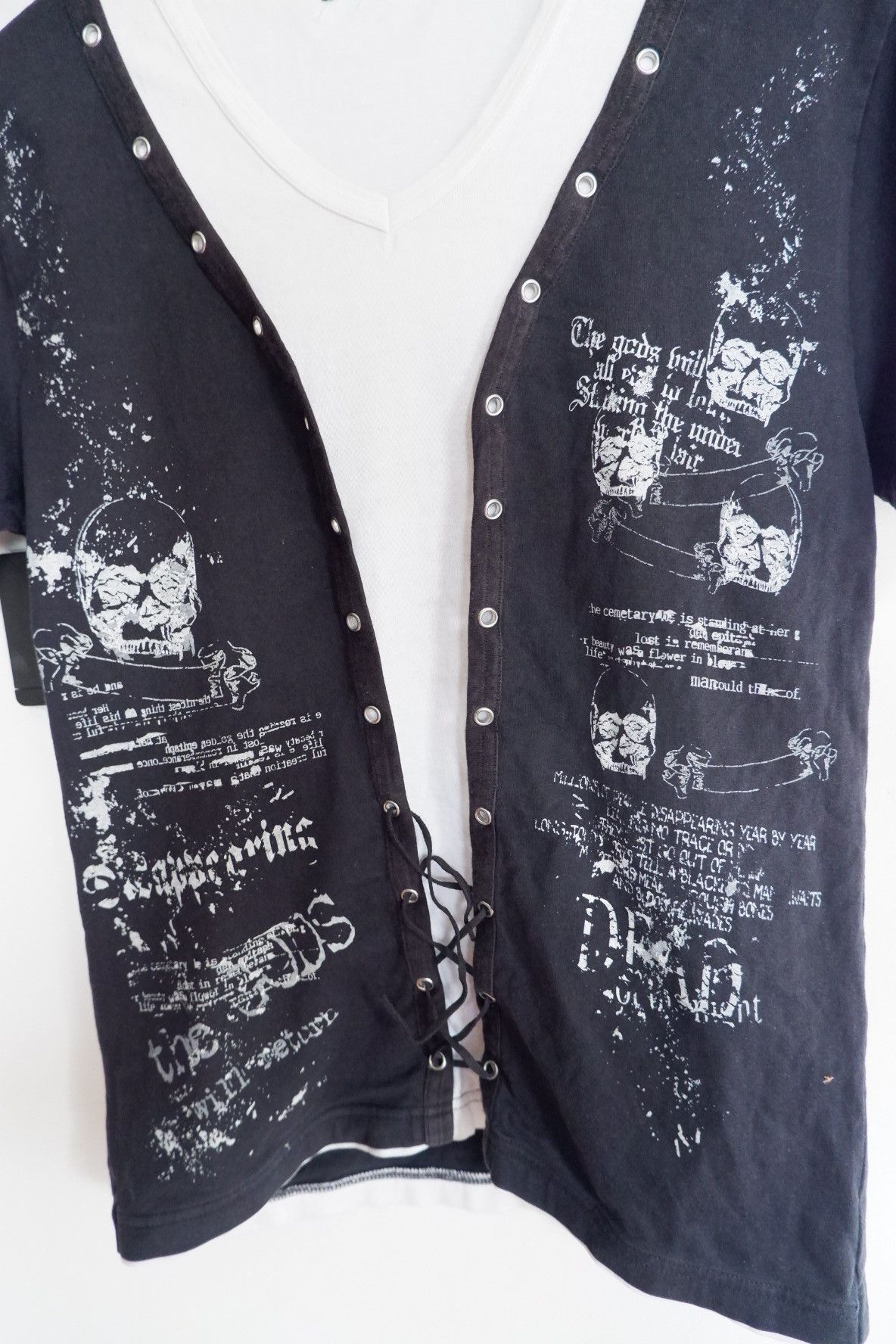 Japanese Brand × PPFM × Tornado Mart Y2K Batsu Studio Drawstring T shirt Size US M / EU 48-50 / 2 - 3 Thumbnail