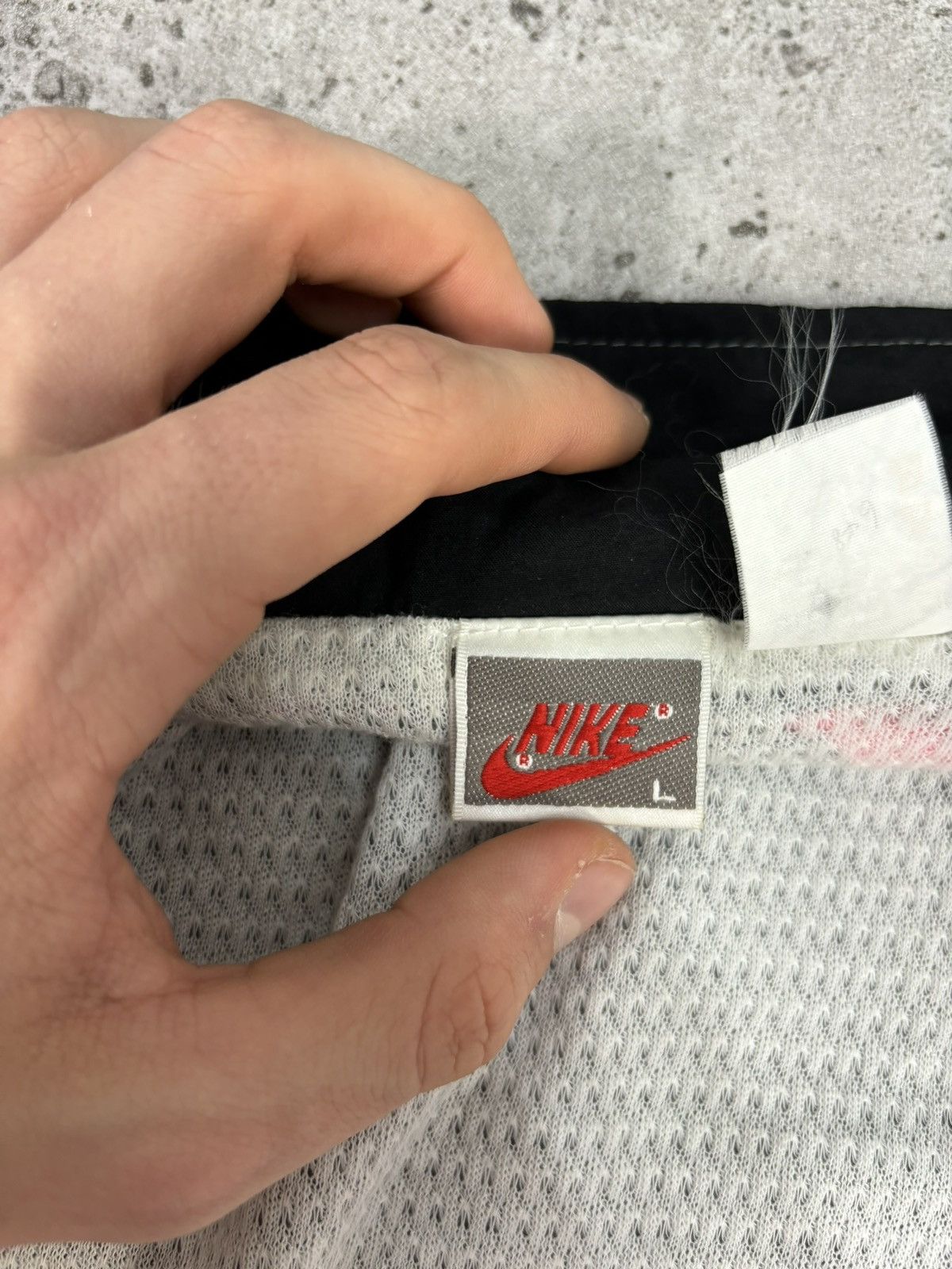 Nike × Vintage Crazy 80s Rare Zip Jacket Hoodie Nike Boxy Y2K Swoosh Size US L / EU 52-54 / 3 - 9 Thumbnail