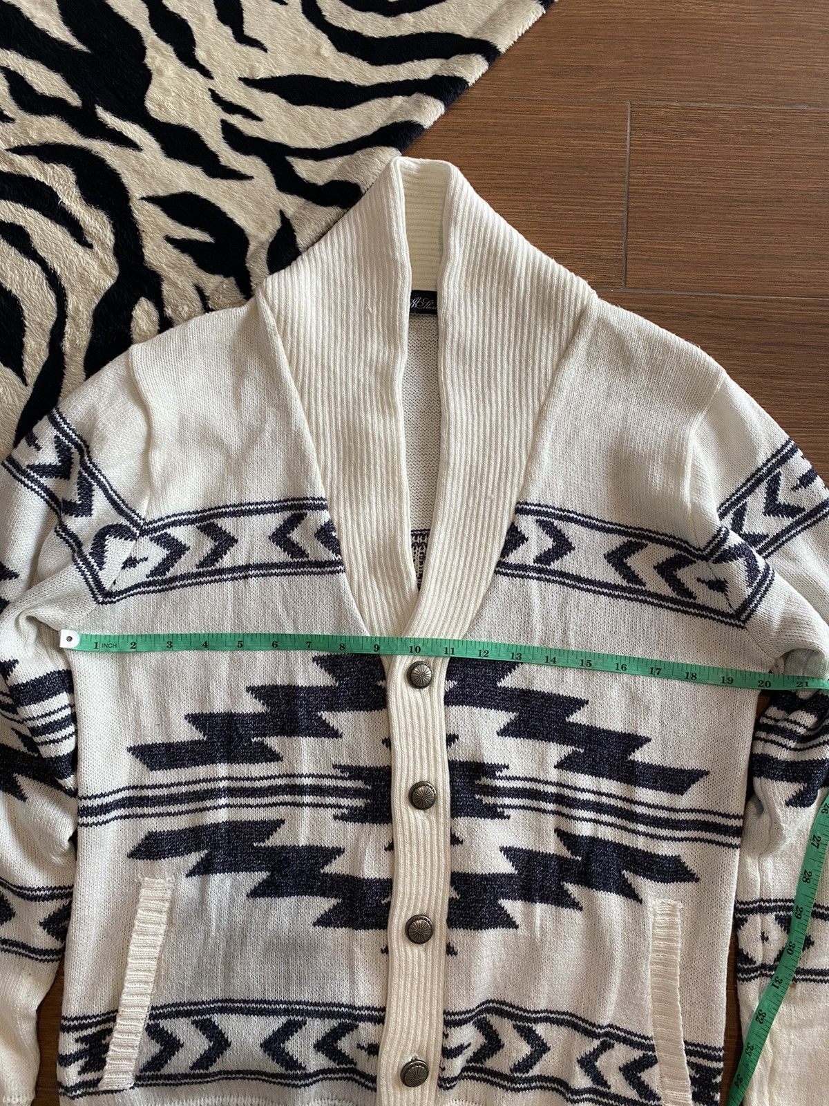 Japanese Brand × Wacko Maria JAPANESE BRAND 90’s CHIMYO FLEECE KNIT CARDIGAN Size US L / EU 52-54 / 3 - 8 Thumbnail