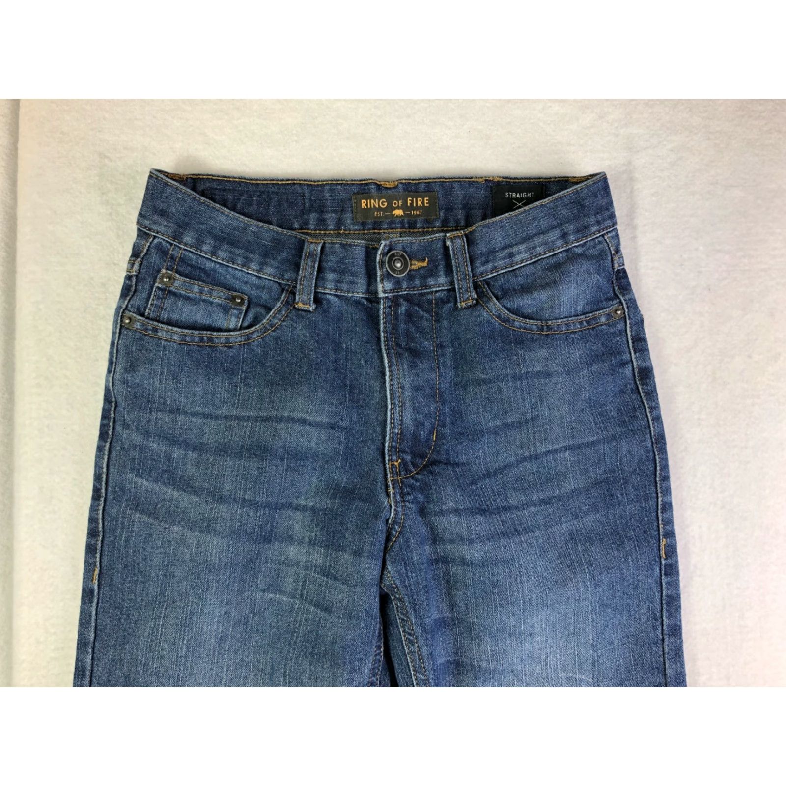 Ring Of Fire Ring of Fire Jeans Denim 26x26 Blue Ring of Fire 14 Boys Regular Cotton Medium Vintage No? Size US 26 / EU 42 - 3 Thumbnail