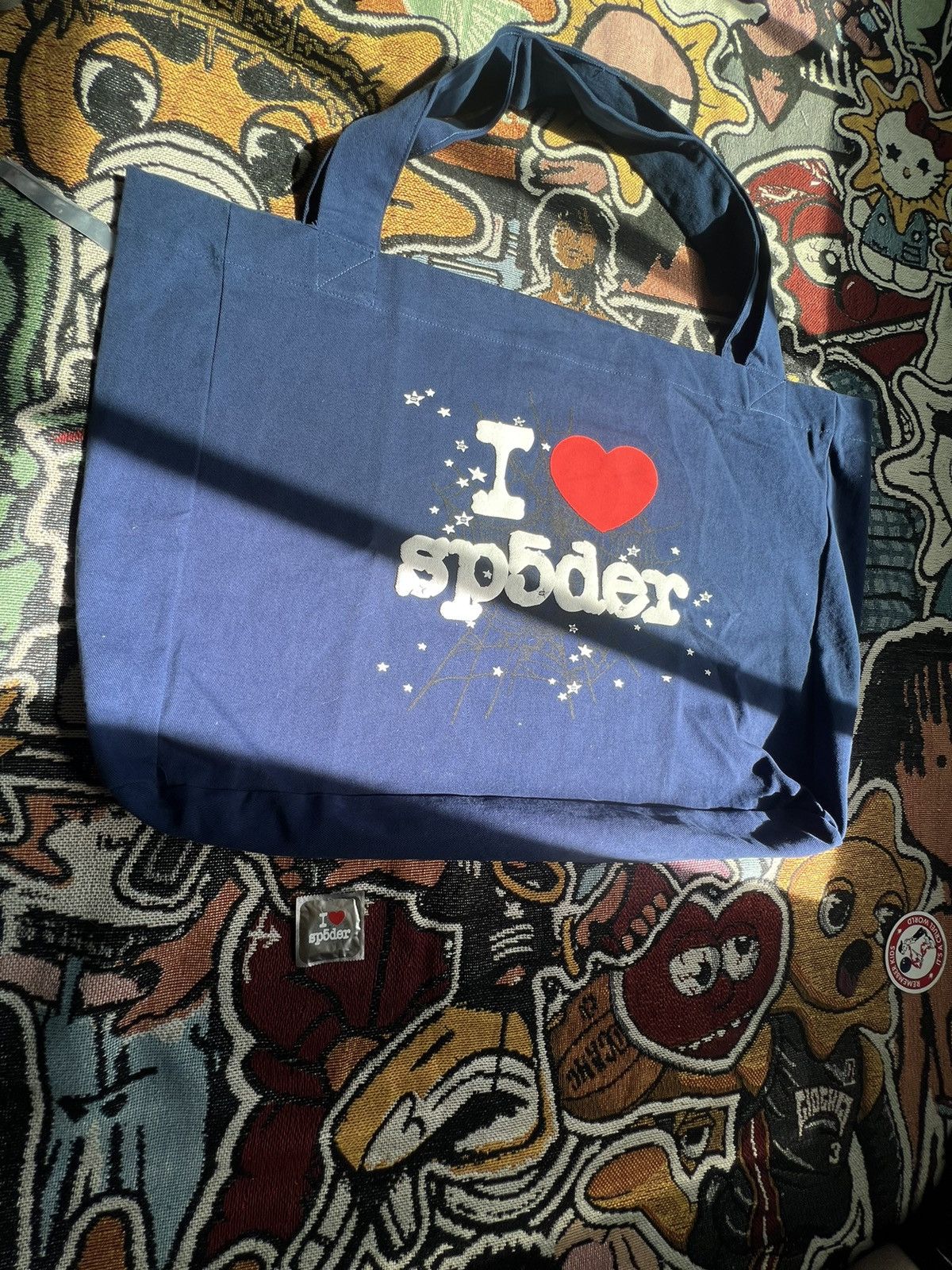 Sp5der 🩻Sp5der Souvenir Xl Tote Bag🩻 Size ONE SIZE - 5 Thumbnail