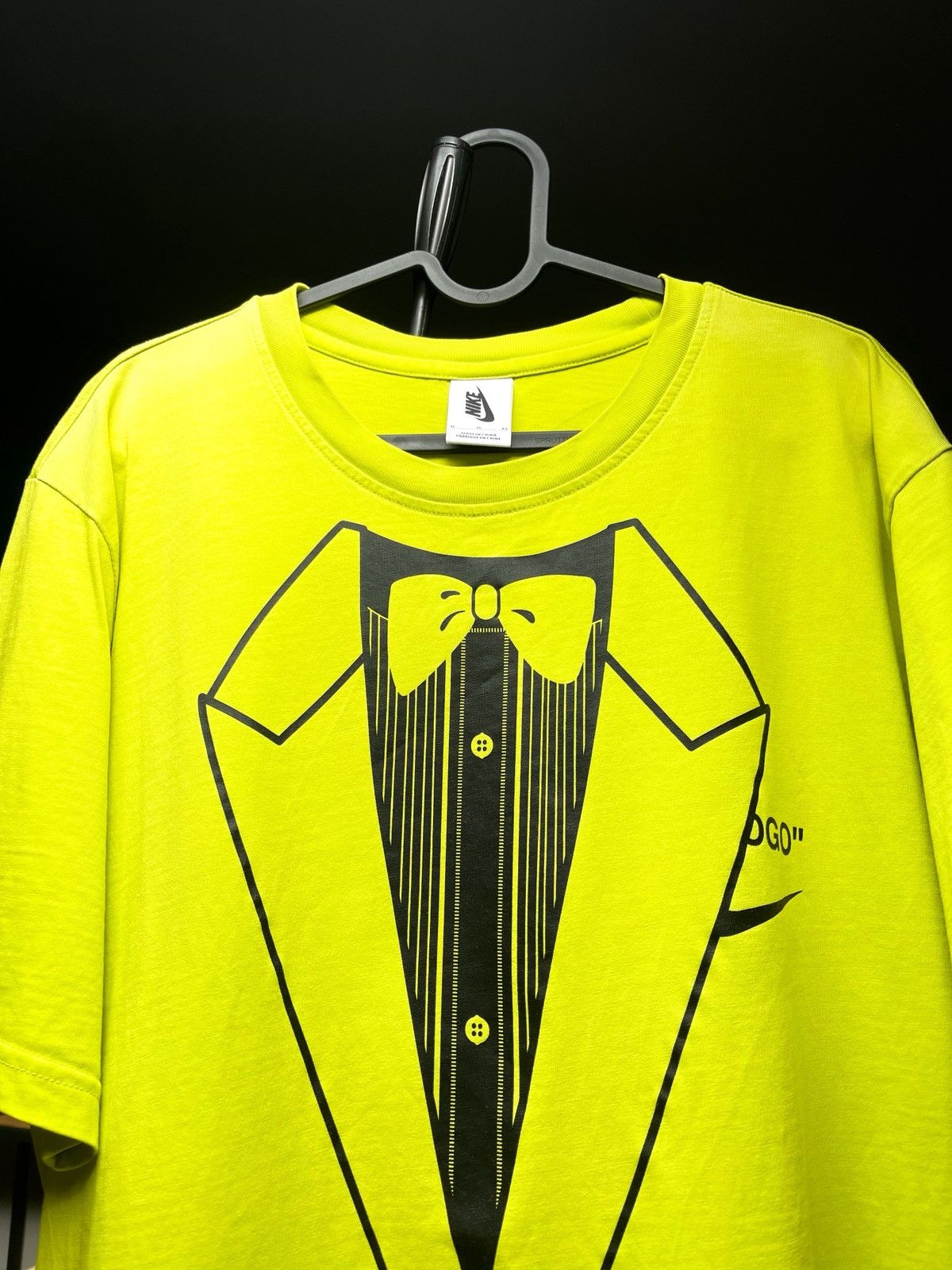 Nike × Off-White OFF-White x Nike NRG 6 Lime Green T-Shirt Size US XL / EU 56 / 4 - 1 Thumbnail