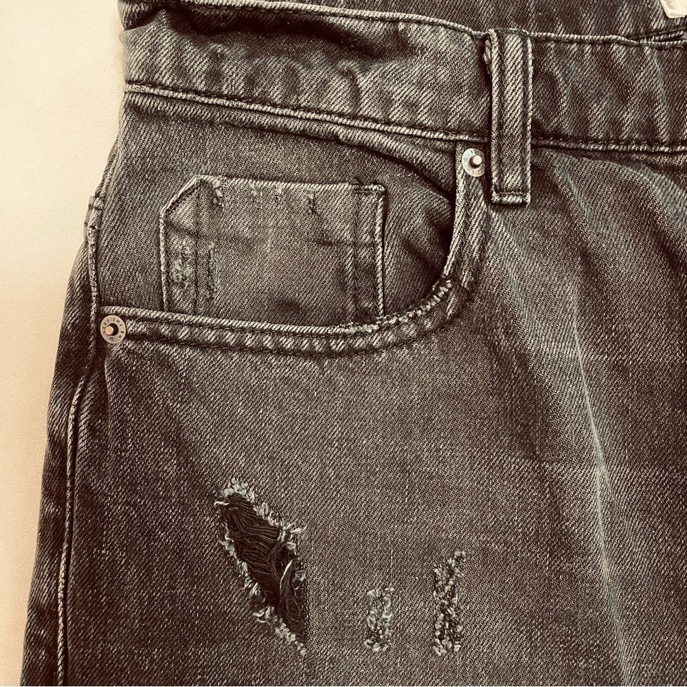 Free People New We the Free People CRVY Straight Shooter Distressed Bla Size 32" / US 10 / IT 46 - 7 Thumbnail