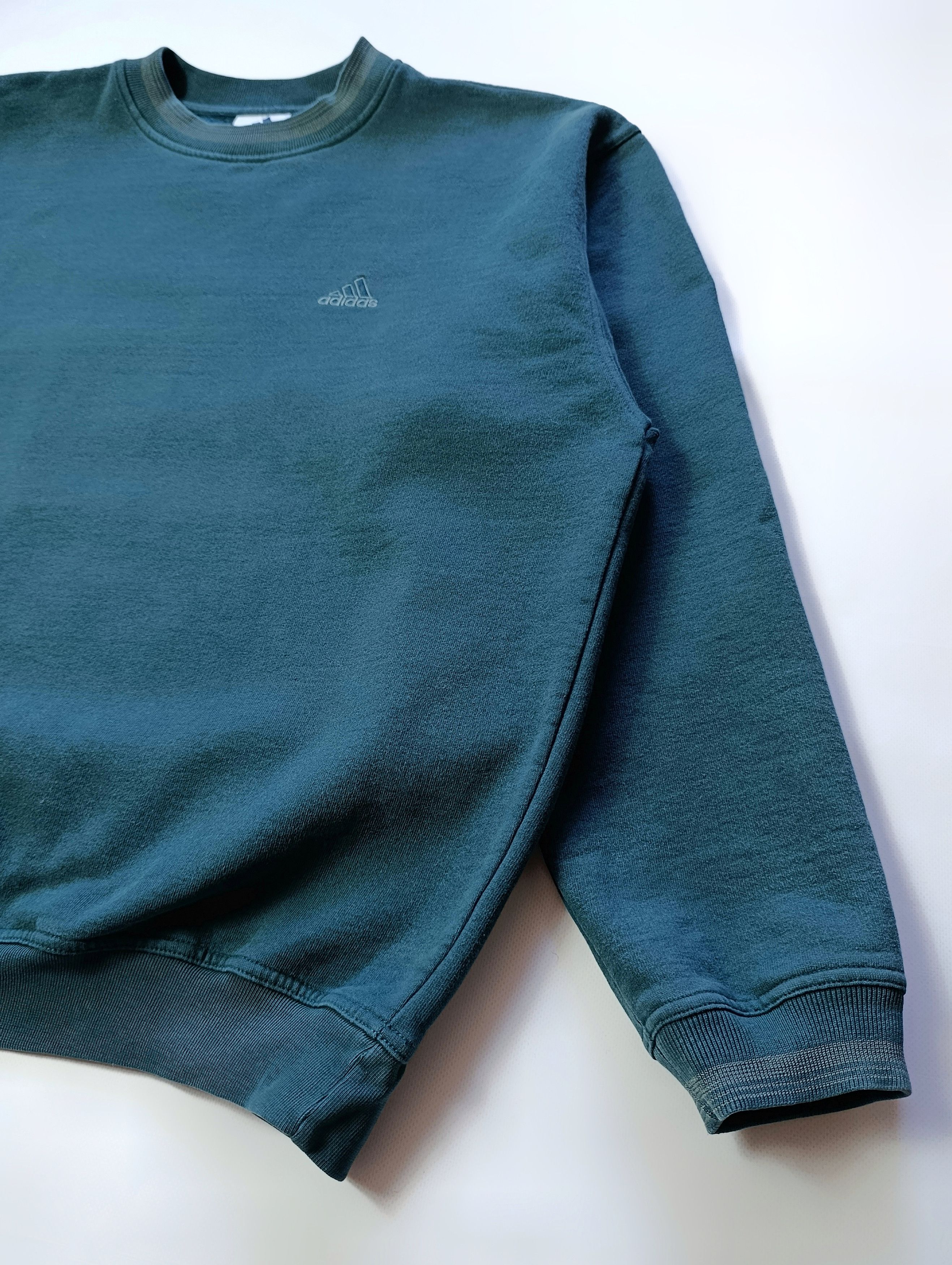 Adidas Vintage Adidas Forest Green Sweatshirt Size US XL / EU 56 / 4 - 5 Thumbnail
