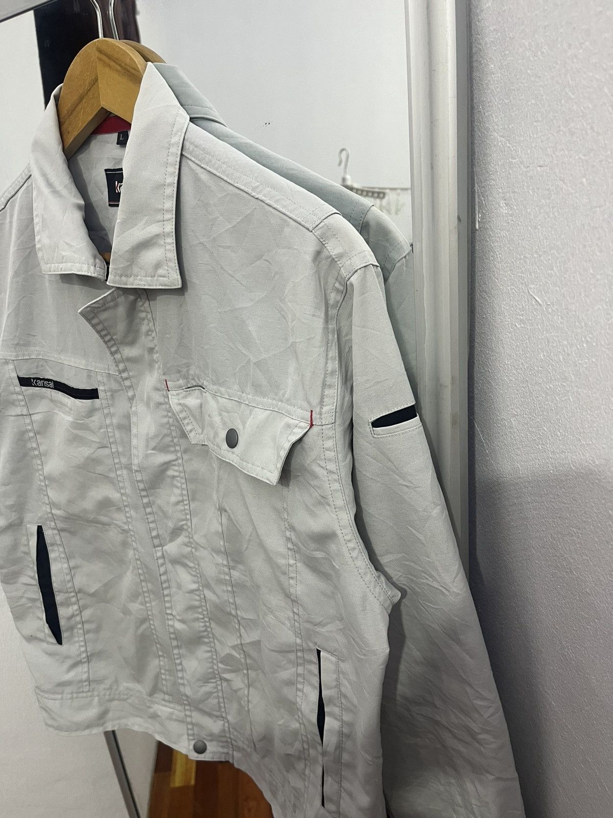 Kansai Yamamoto Kansai Yamamoto Vintage Work Jacket Gray Size US M / EU 48-50 / 2 - 3 Thumbnail