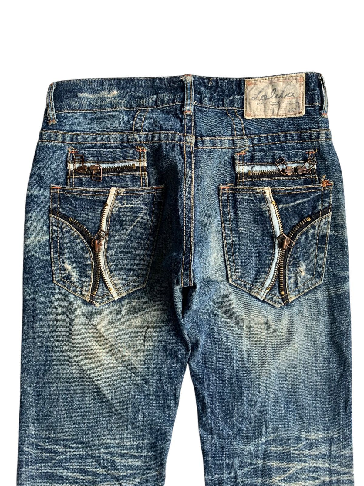 Kapital JAPANESE LOLITA PUNK STYLE FADED & RUSTY DISTRESSED DENIM☠️ Size US 33 - 6 Thumbnail