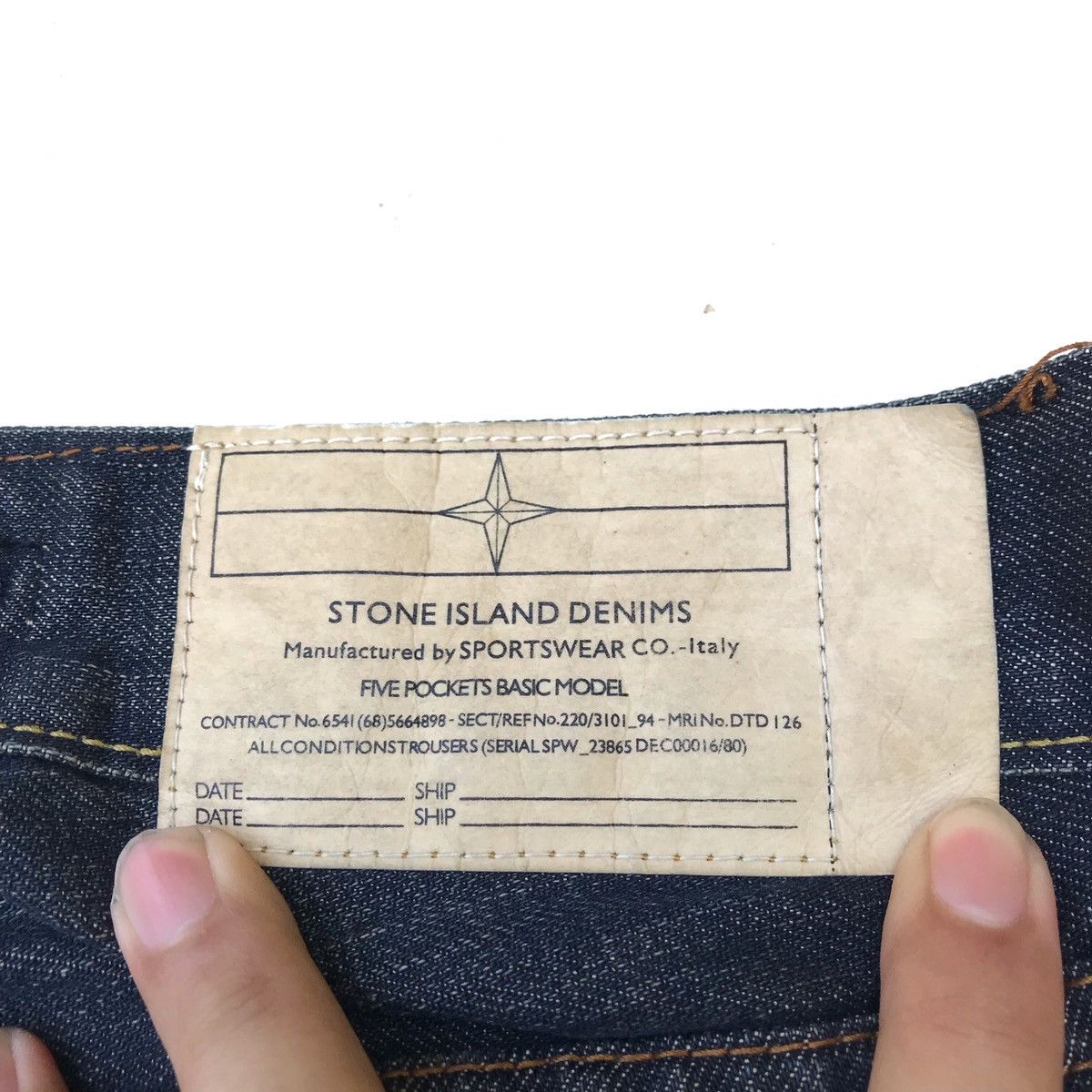 Massimo Osti × Stone Island Vintage Stone Island Denim jeans five pocket STONE ISLAND Size US 30 / EU 46 - 2 Thumbnail
