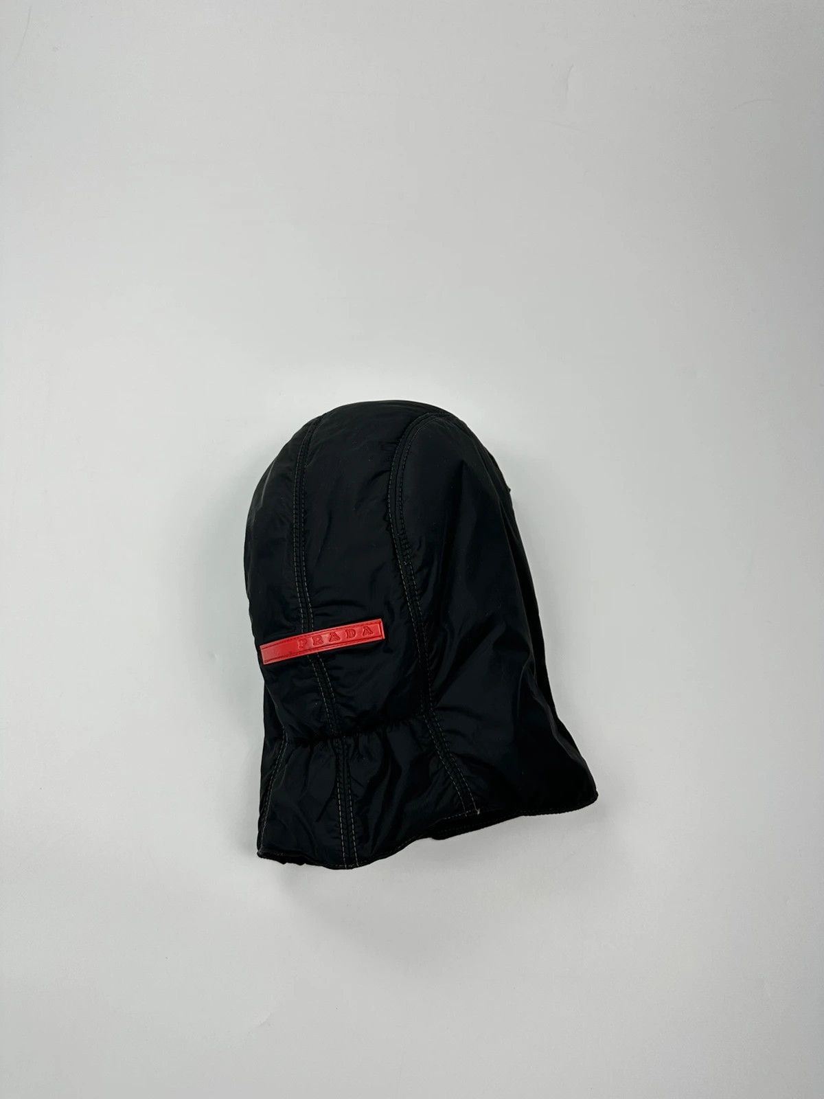 Prada Prada Sport FW99 Black Nylon Hood Mask Size ONE SIZE - 4 Thumbnail