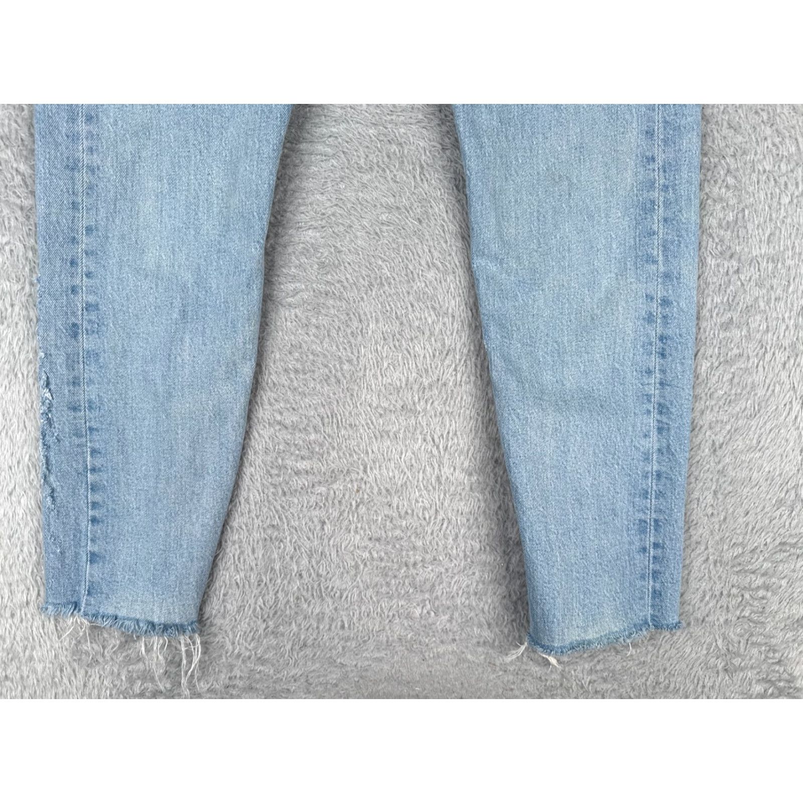 Levi's Levi's Wedgie Fit Women's Jeans 28 Blue Denim Skinny Mid Rise Distressed 28x27 Retro Size 28" / US 6 / IT 42 - 2 Thumbnail