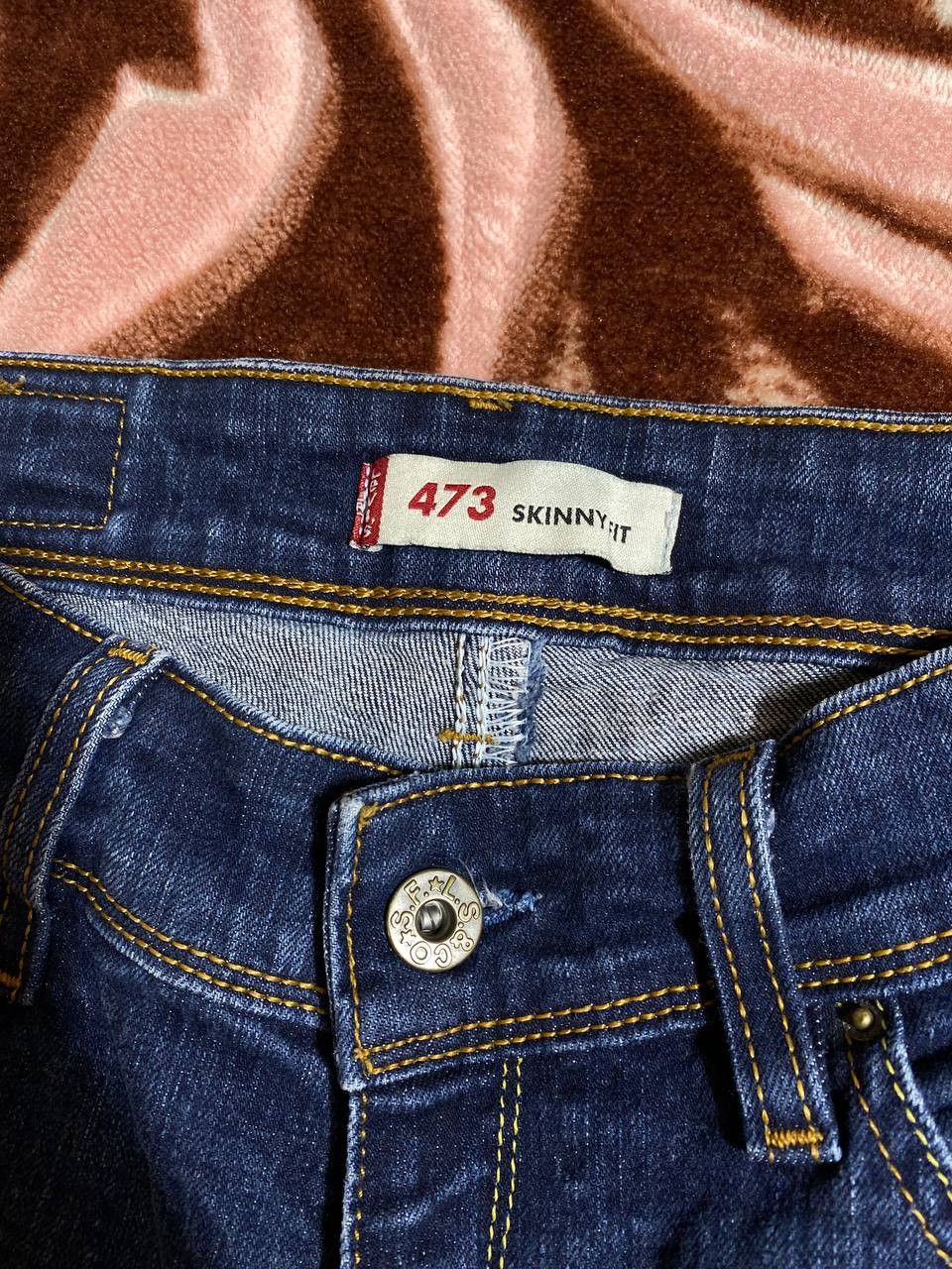 Levi's Levis 473 Dirty Pants Faded Denim Thrashed Y2K Distressed Size US 30 / EU 46 - 2 Thumbnail