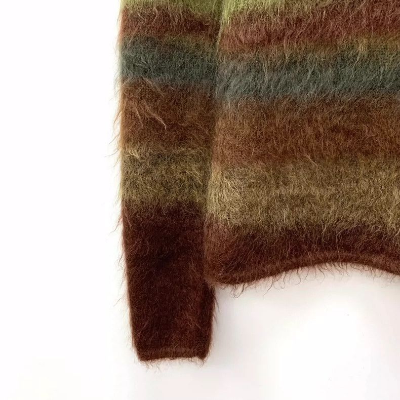 Hermes Hermes Deep Brown Striped Turtle Neck Sweater-2506 Size XS / US 0-2 / IT 36-38 - 4 Thumbnail