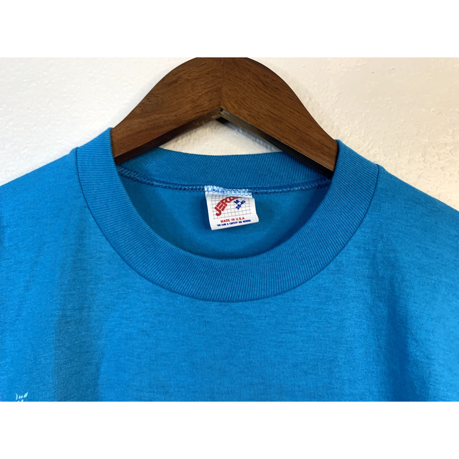 Jerzees Vintage Gatlinburg Shirt Flowers Blue 1990s 90s VTG Medium Size US M / EU 48-50 / 2 - 7 Thumbnail