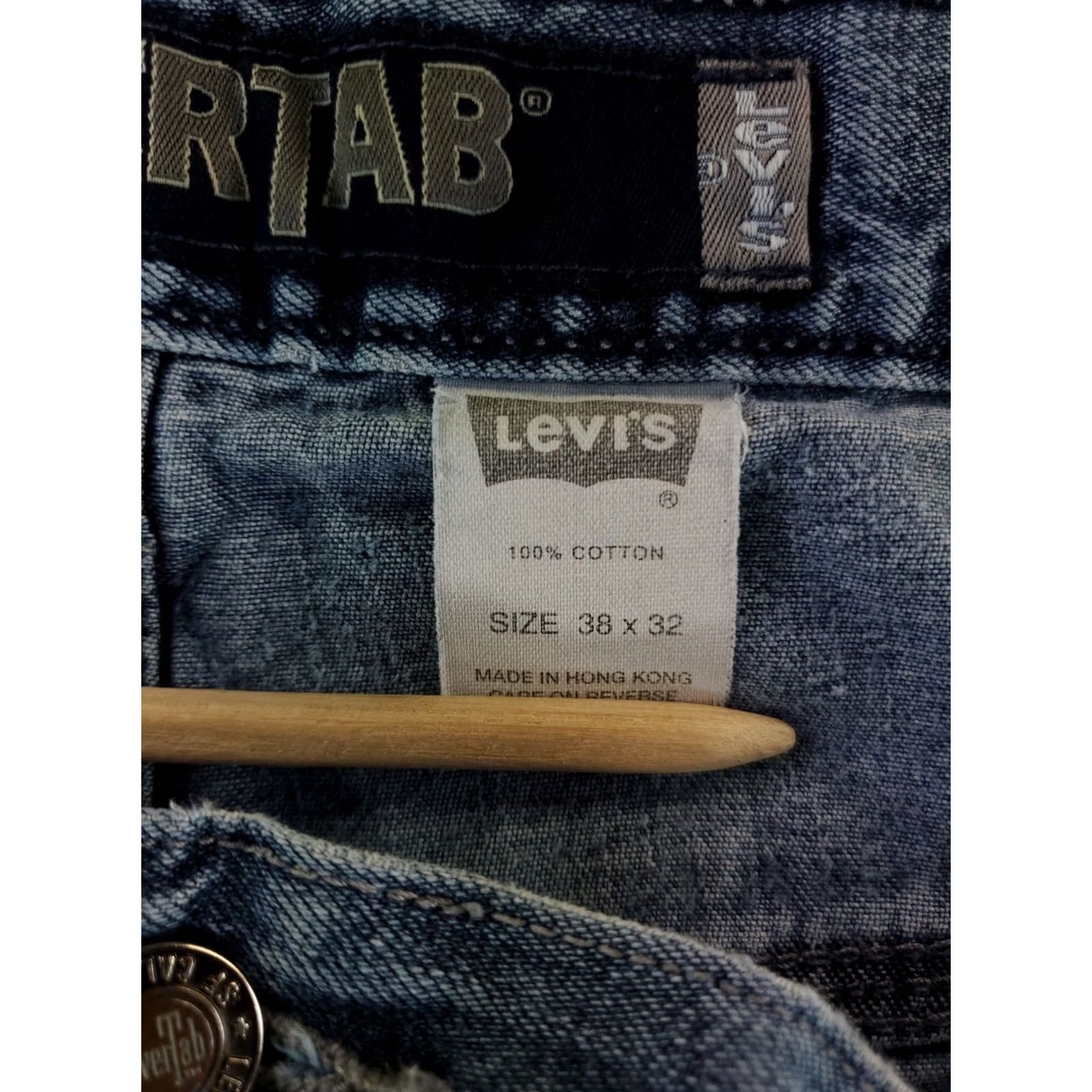 Levi's VINTAGE Levi's Silvertab Carpenter Jeans VTG 90s Blue Mens 38x32 39x30 Actual Wide-Leg Jeans Mens Blue HTWORK Size US 38 / EU 54 - 2 Thumbnail