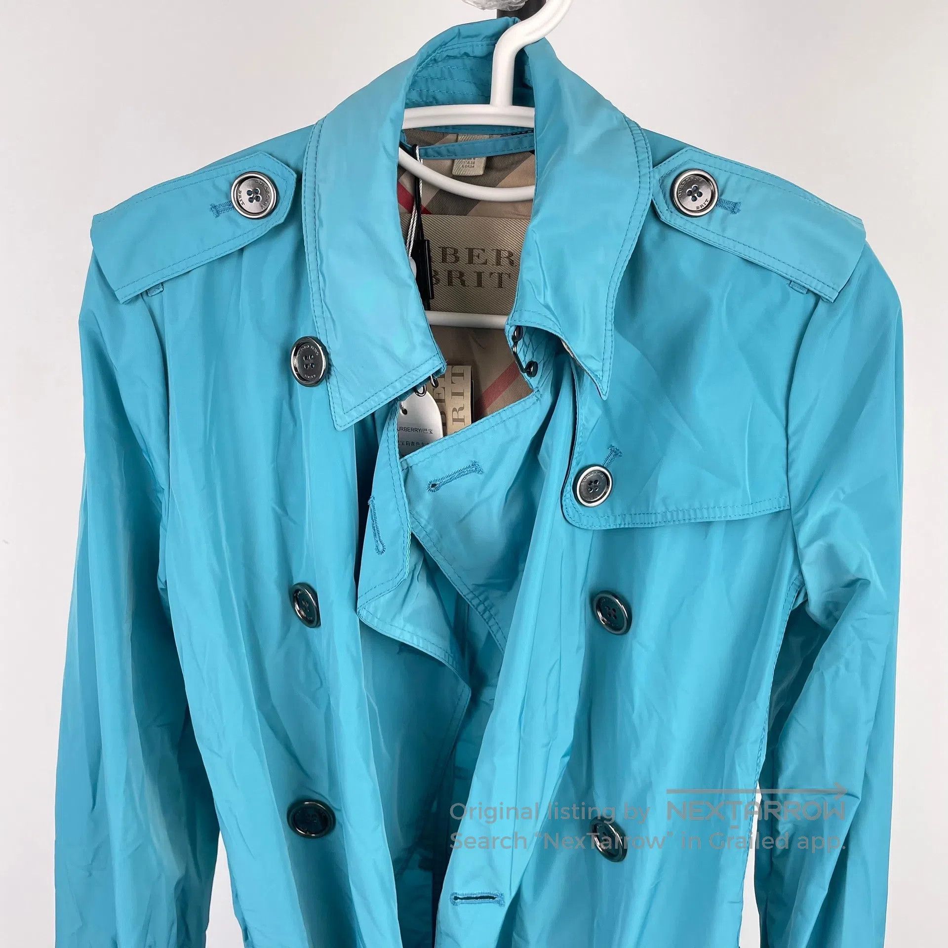 Burberry Burberry Classic double-breasted design blue trench coat| Size XS / US 0-2 / IT 36-38 - 2 Thumbnail