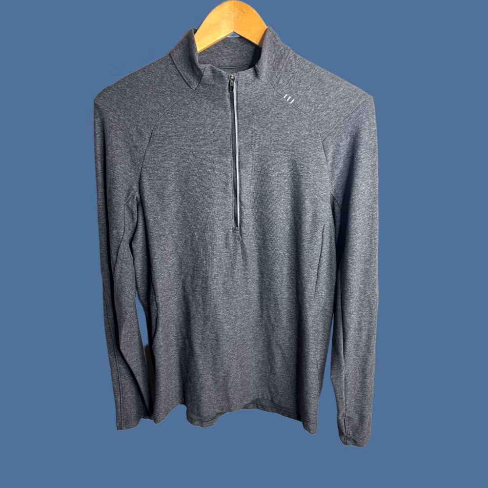 Lululemon Lululemon Jacket Mens Medium Navy Blue Metal Vent 1/4 Quarter Zip Pullover Gym Size US M / EU 48-50 / 2 - 1 Thumbnail
