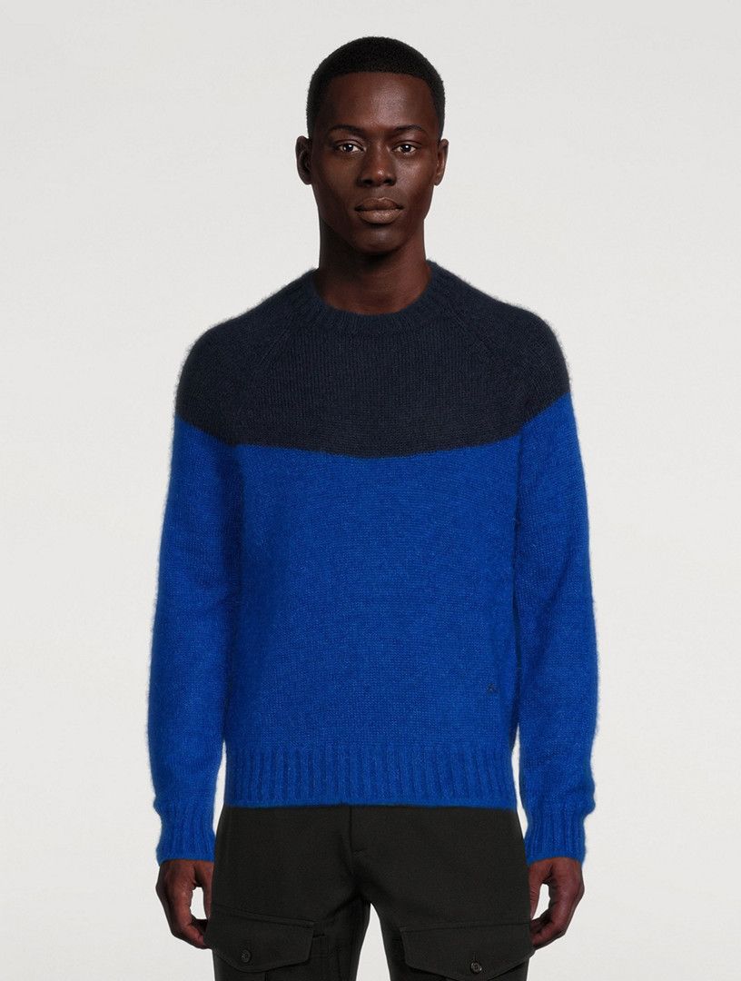 Alexander McQueen o1y1024 Sweater in Blue/Black Size US S / EU 44-46 / 1 - 2 Thumbnail