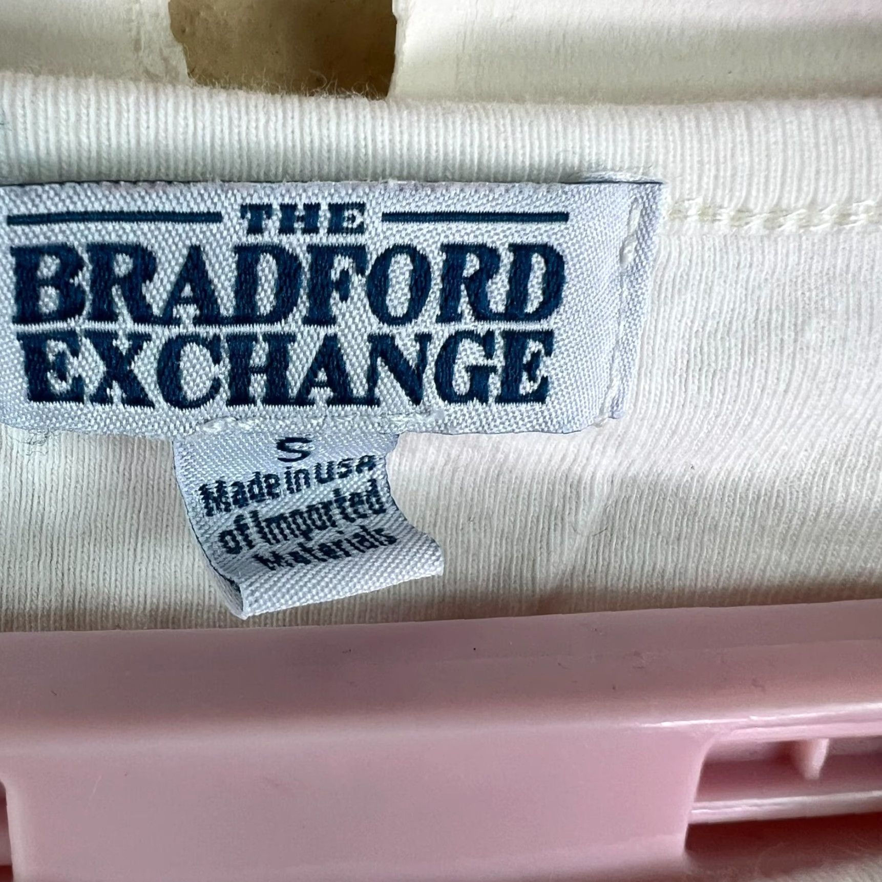 Hope VINTAGE Bradford Exchange Courage Love Hope Floral Top Womens S Pink White Round Neck Long Sleeve T-Shirt - Mens? (Wait) Size S / US 4 / IT 40 - 3 Thumbnail