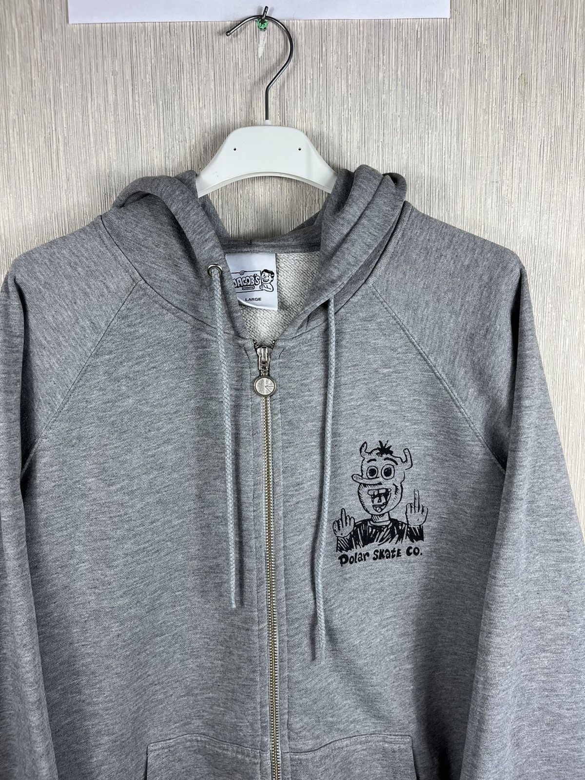 Polar Skate Co. Polar Skate co. Jacobs Corner devil man zip hoodie boxy Size US L / EU 52-54 / 3 - 3 Thumbnail