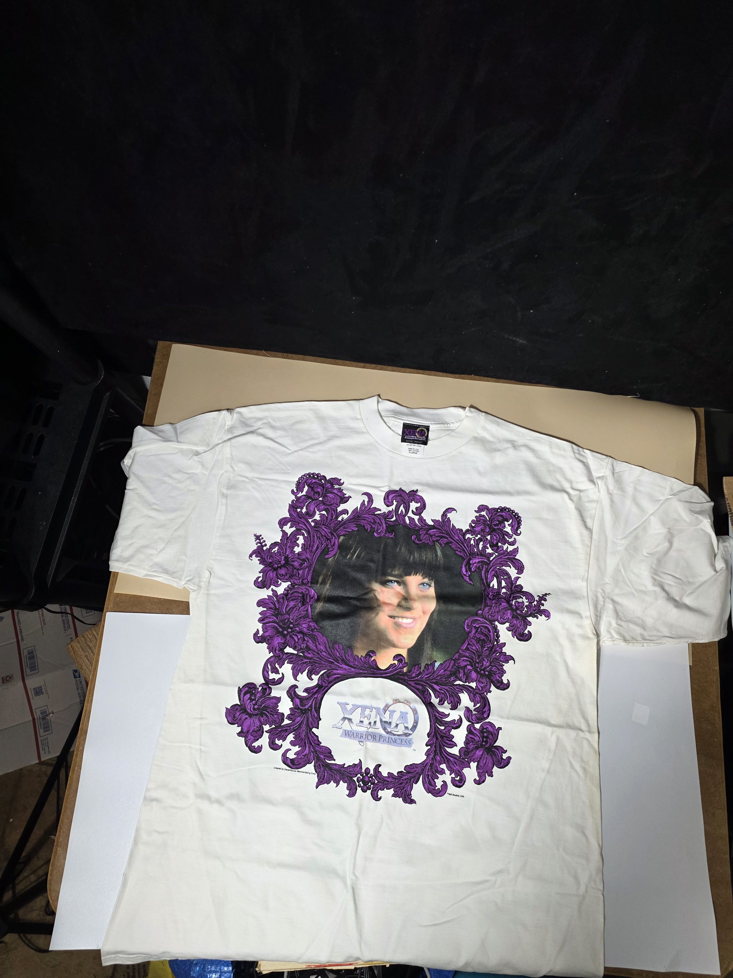 Other Vintage Xena Warrior Princess Portrait Graphic T-Shirt XL Size US XL / EU 56 / 4 - 1 Thumbnail