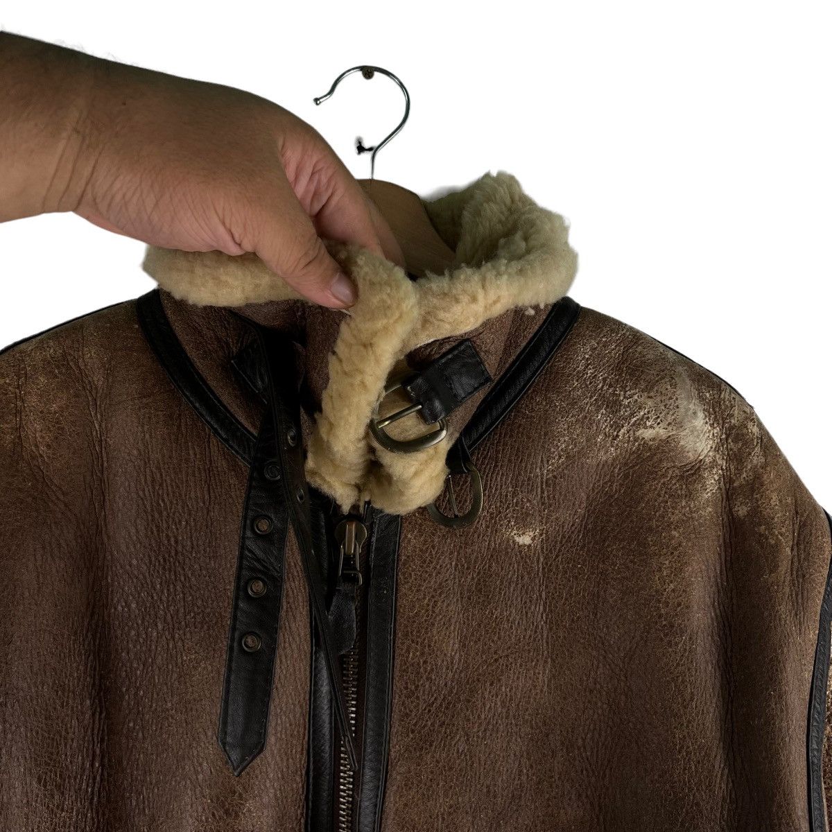 Other 🔥90’s VINTAGE SHEARLING LEATHER B 3 JACKET AVIREX DESIGN Size US L / EU 52-54 / 3 - 6 Thumbnail