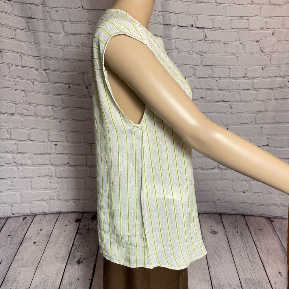 Mango NWT New Mango Striped Linen Blend Blouse Size M Size M / US 6-8 / IT 42-44 - 2 Thumbnail