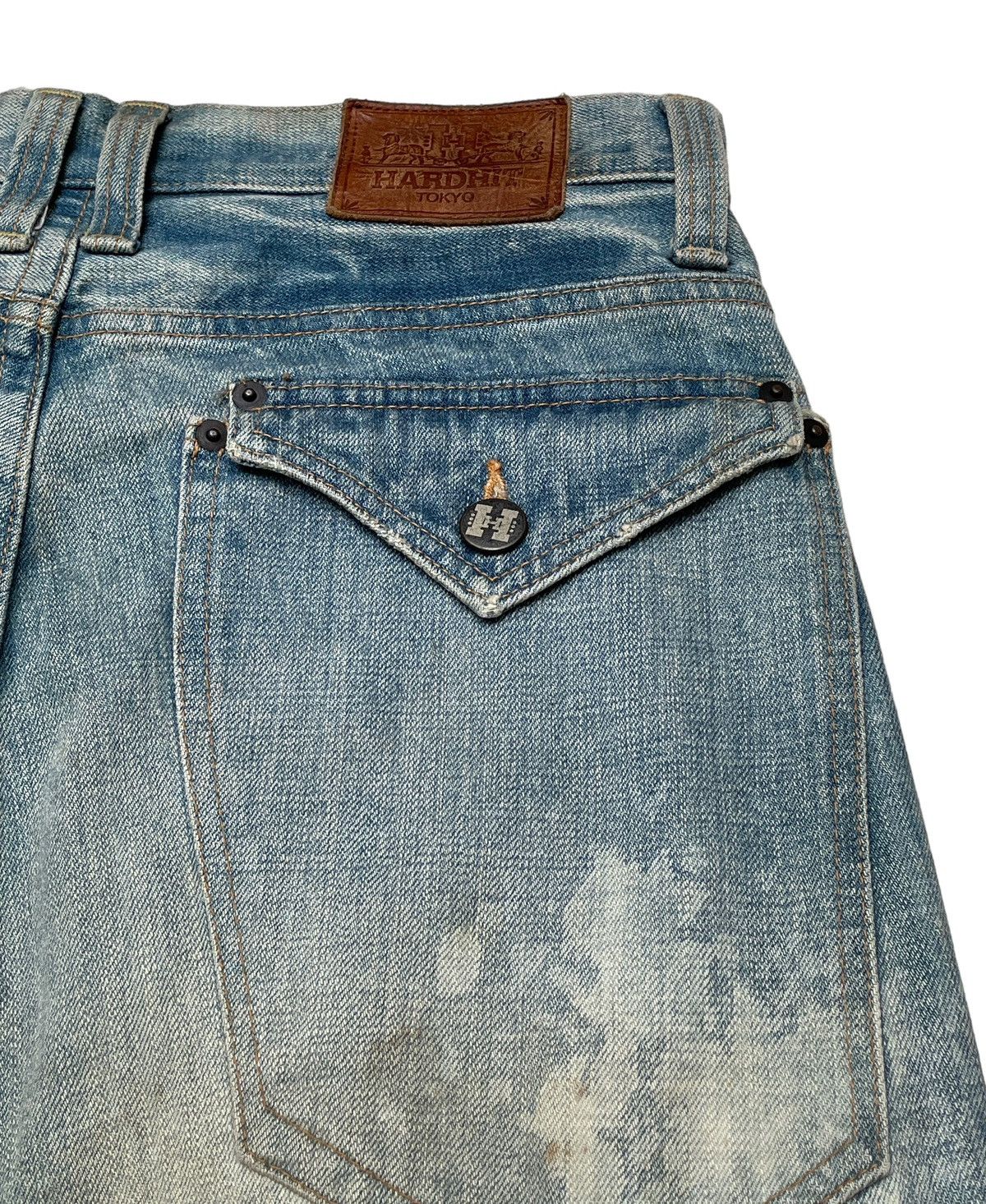 Designer × Japanese Brand × Vintage Vintage Japanese Brand Hardhit Flared Jeans 1990s Size US 32 / EU 48 - 9 Thumbnail