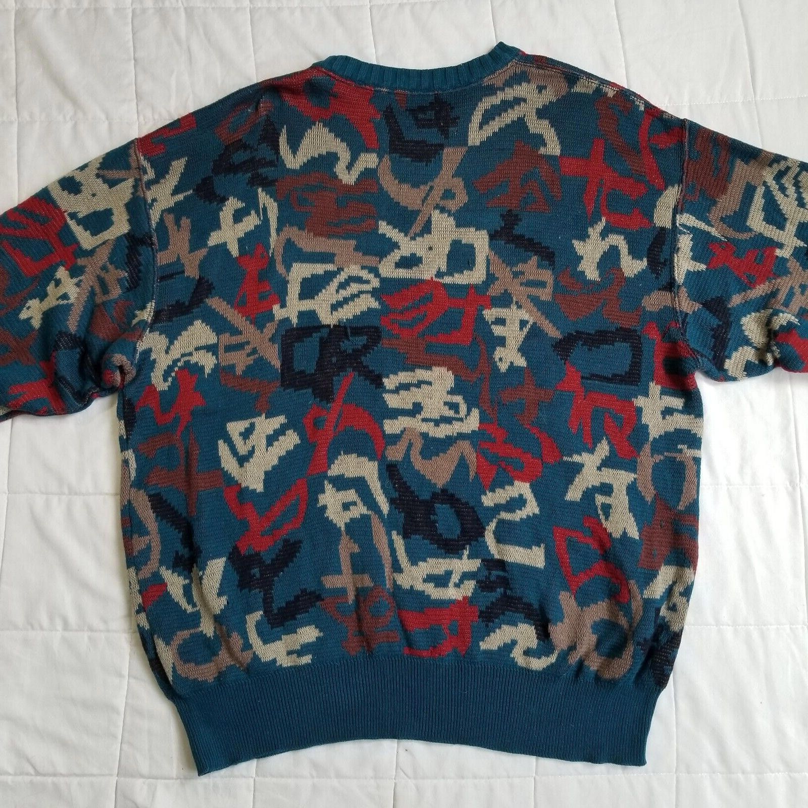 Paul Stuart Paul Stuart Pattern Sweater Large - Pre Owned - Retro Size US L / EU 52-54 / 3 - 12 Thumbnail