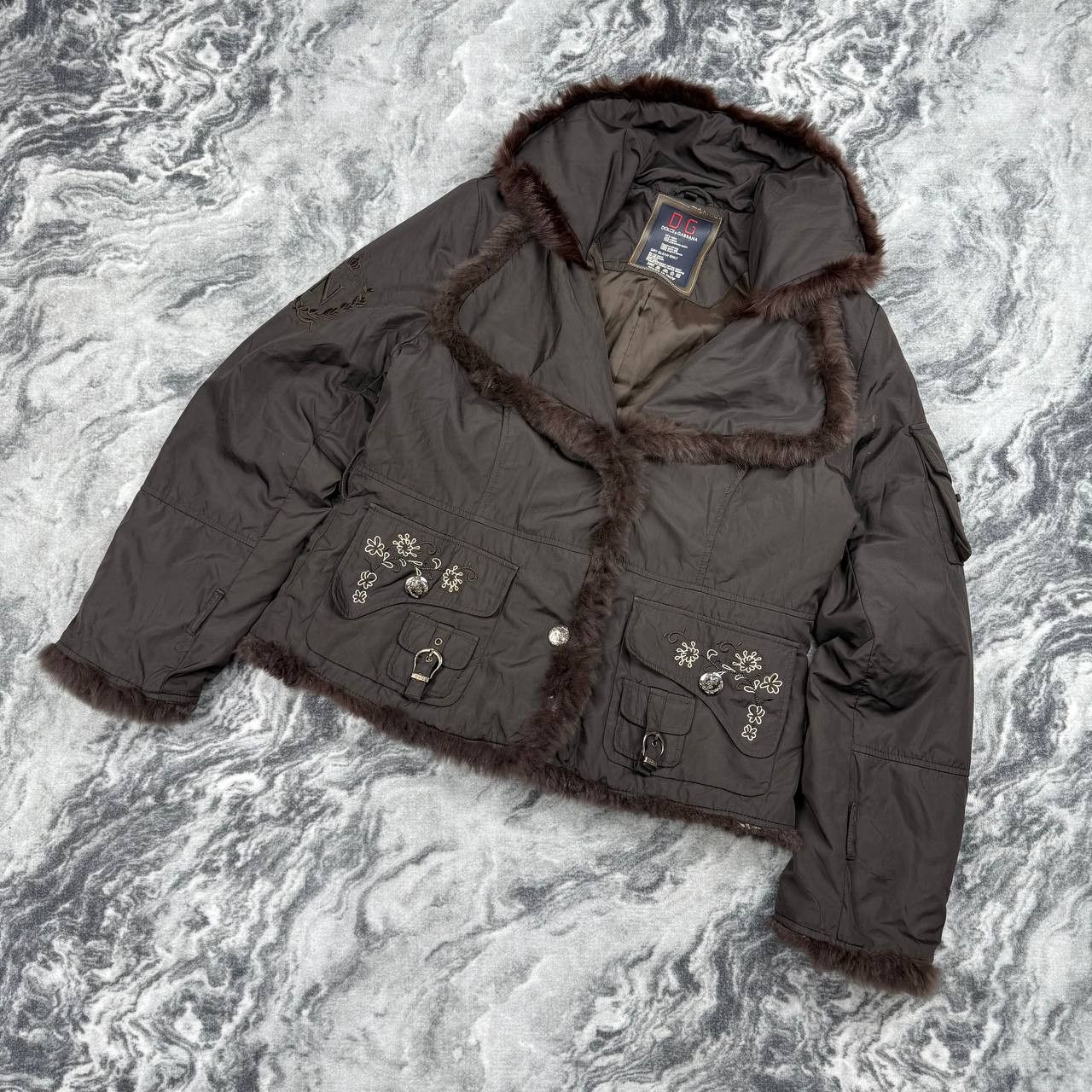 Dolce & Gabbana Vintage Dolce & Gabbana Jacket Real Fur Y2K Size XXL / US 16-18 / IT 52-54 - 1 Thumbnail