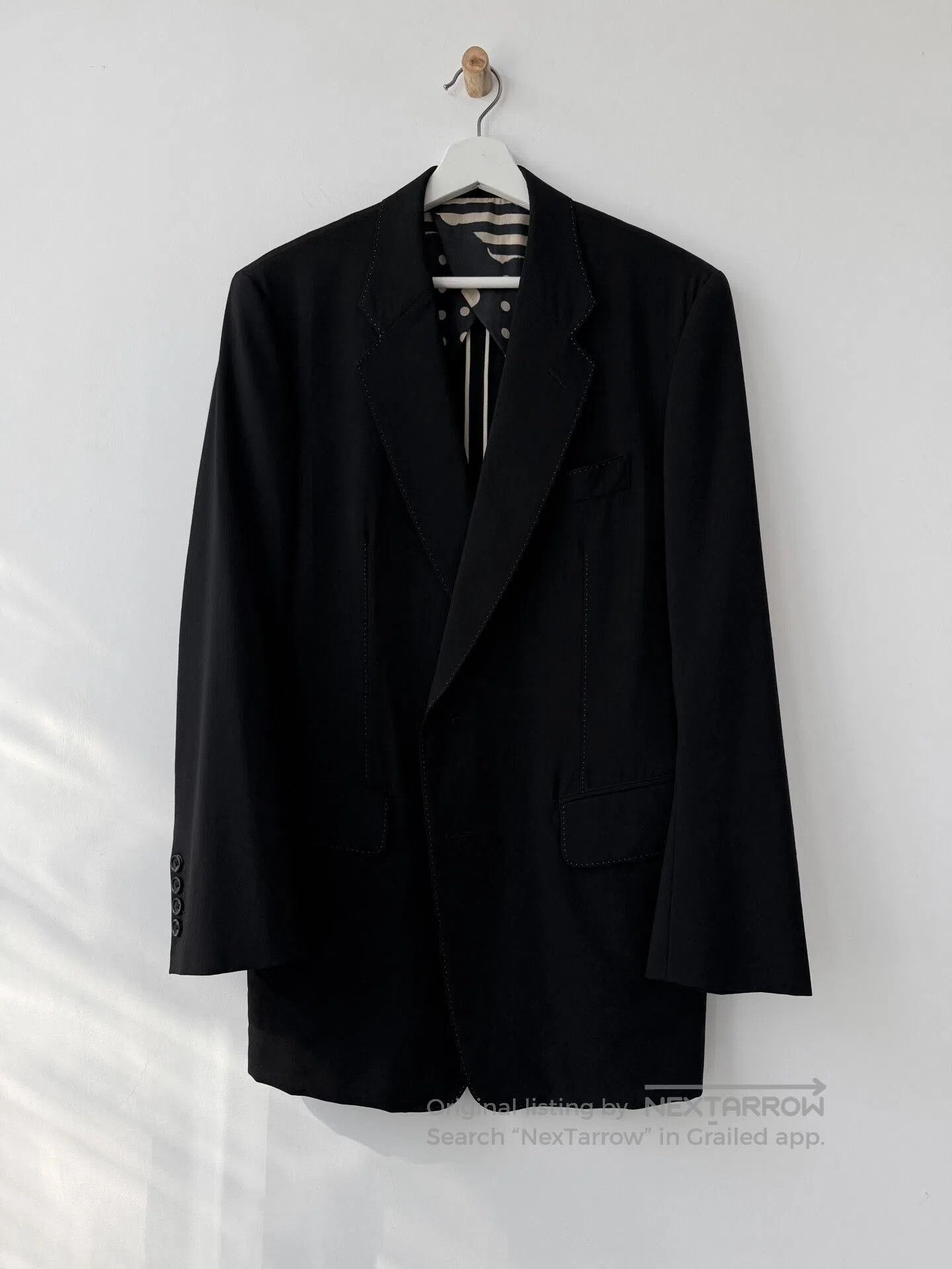 Y's for Men Yohji Yamamoto Black Wool Suit Jacket. Size US M / EU 48-50 / 2 - 1 Thumbnail