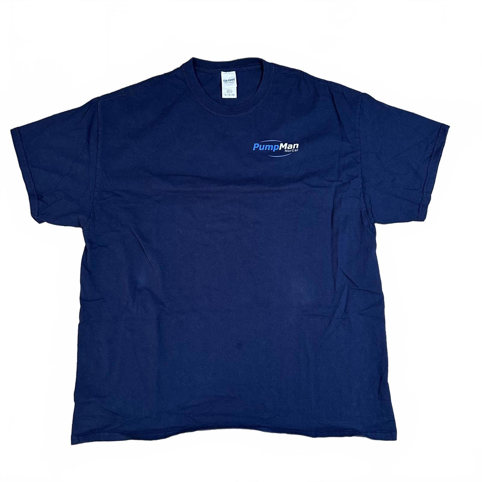 Gildan Gildan Mens T-shirt XL Navy Blue PumpMan NorCal Graphic Size US XL / EU 56 / 4 - 2 Thumbnail