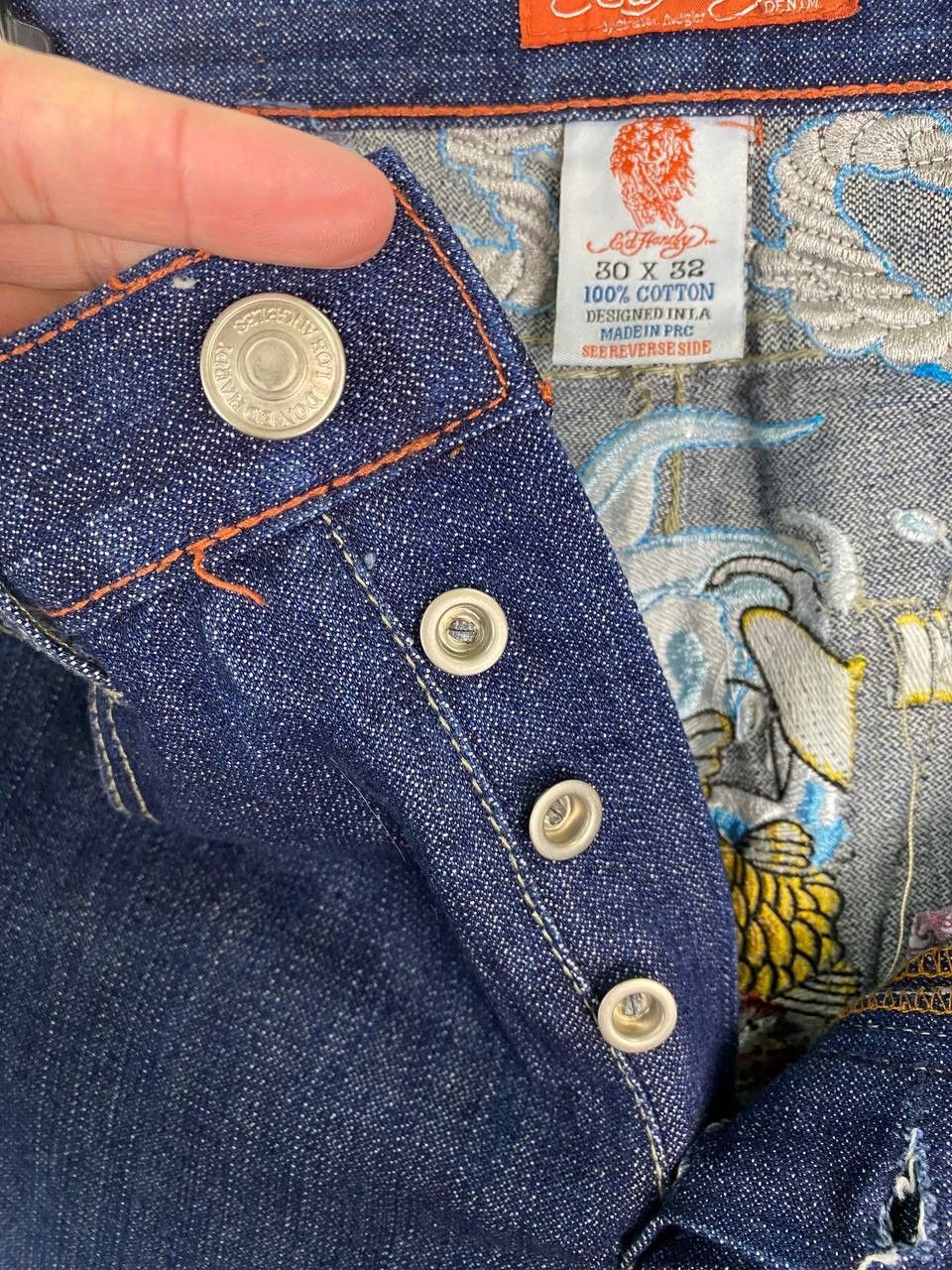 Ed Hardy Ed Hardy Japan embroidered geisha Tiger denim size 30 Size US 30 / EU 46 - 12 Thumbnail