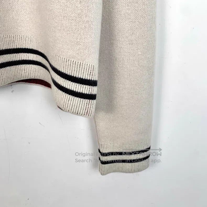 Dior Dior Apricot-coloured love letter inlaid cashmere round-ne Size M / US 6-8 / IT 42-44 - 5 Thumbnail