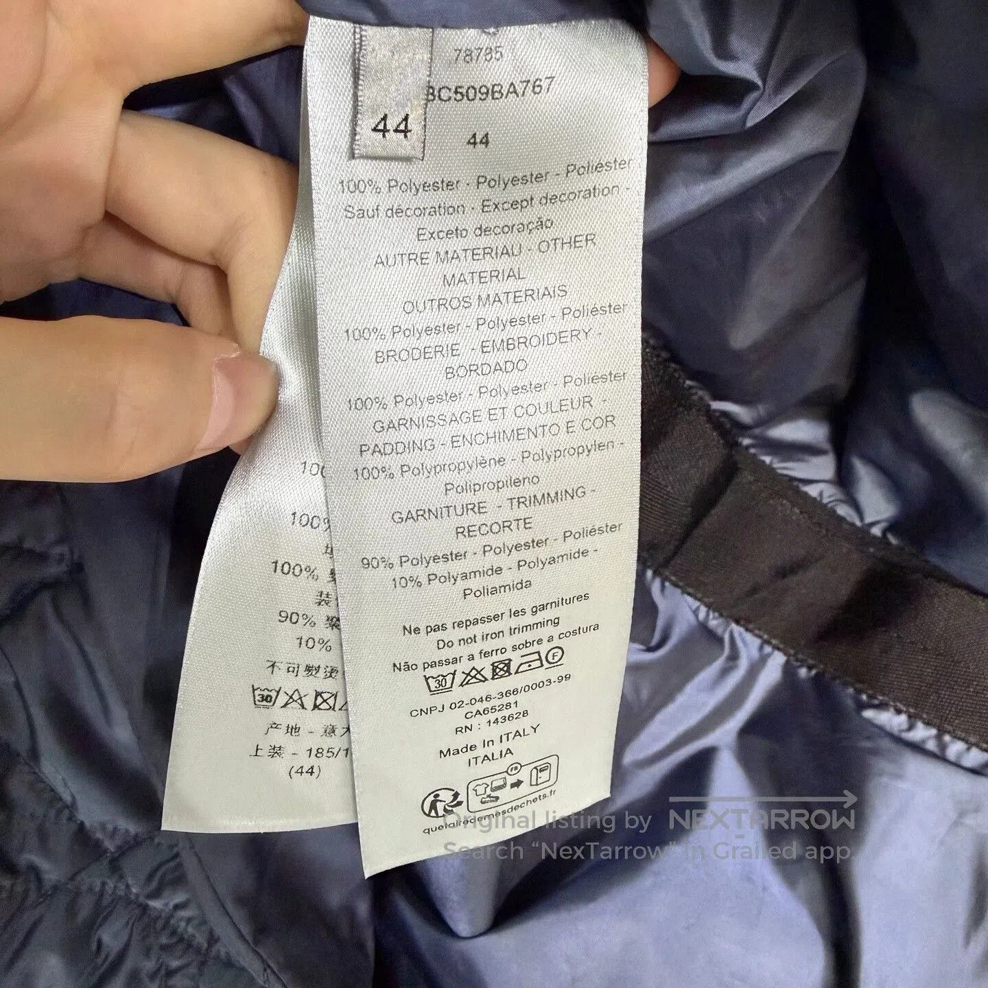 Dior Dior Quilted Jacket with Logo Embroidery. Size US L / EU 52-54 / 3 - 4 Thumbnail